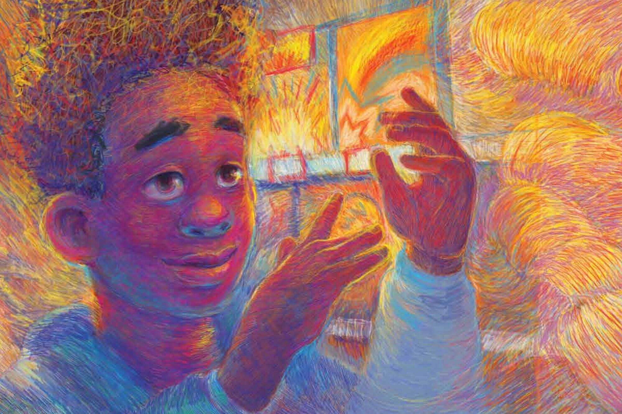 An illustration from "Flap Your Hands." (Courtesy of Lee & Low Books)