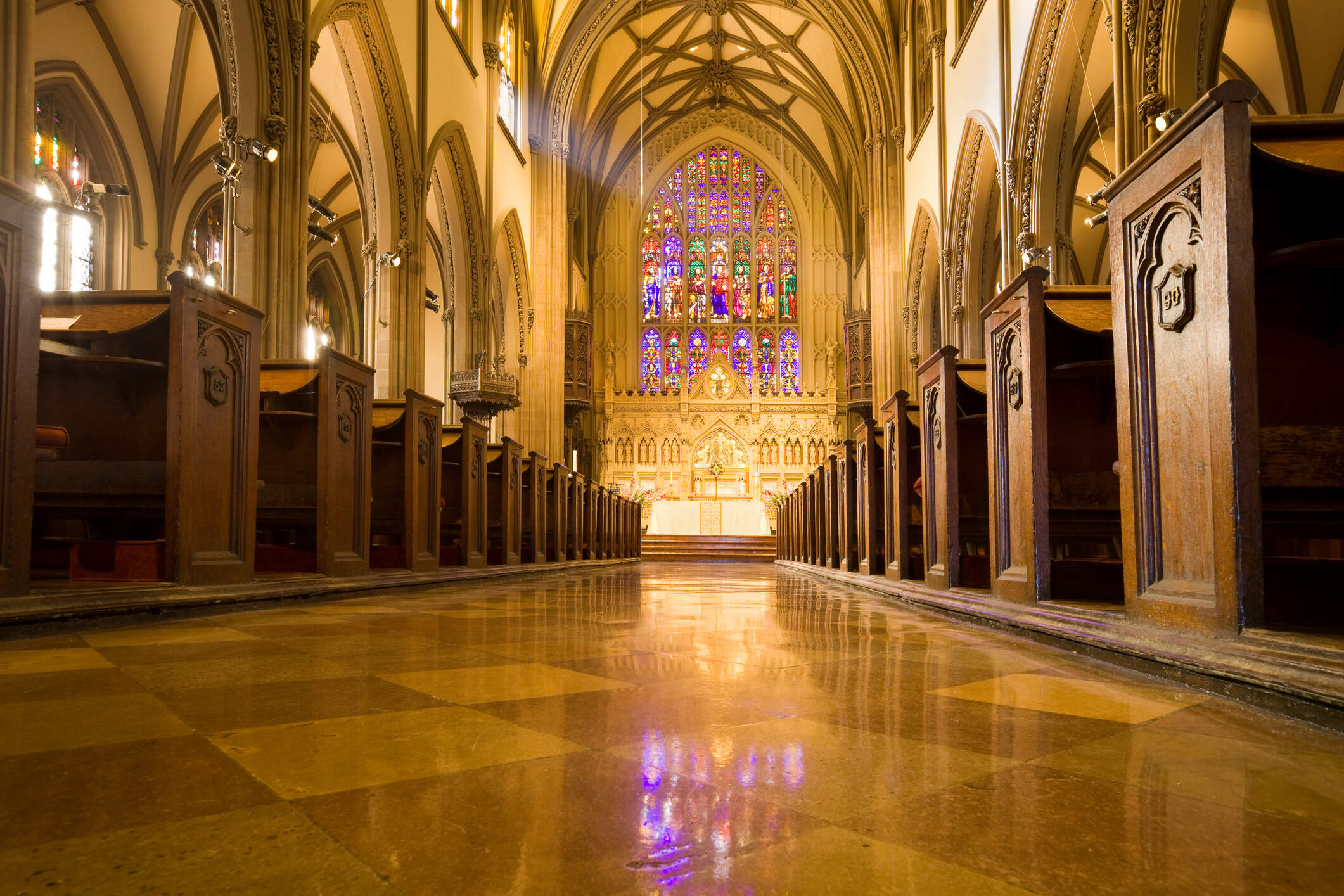 "I felt lost and ill at ease in any sanctuary," writes Diane Forman. The photo shows the interior of the Trinity Church in New York City. (Getty Images)