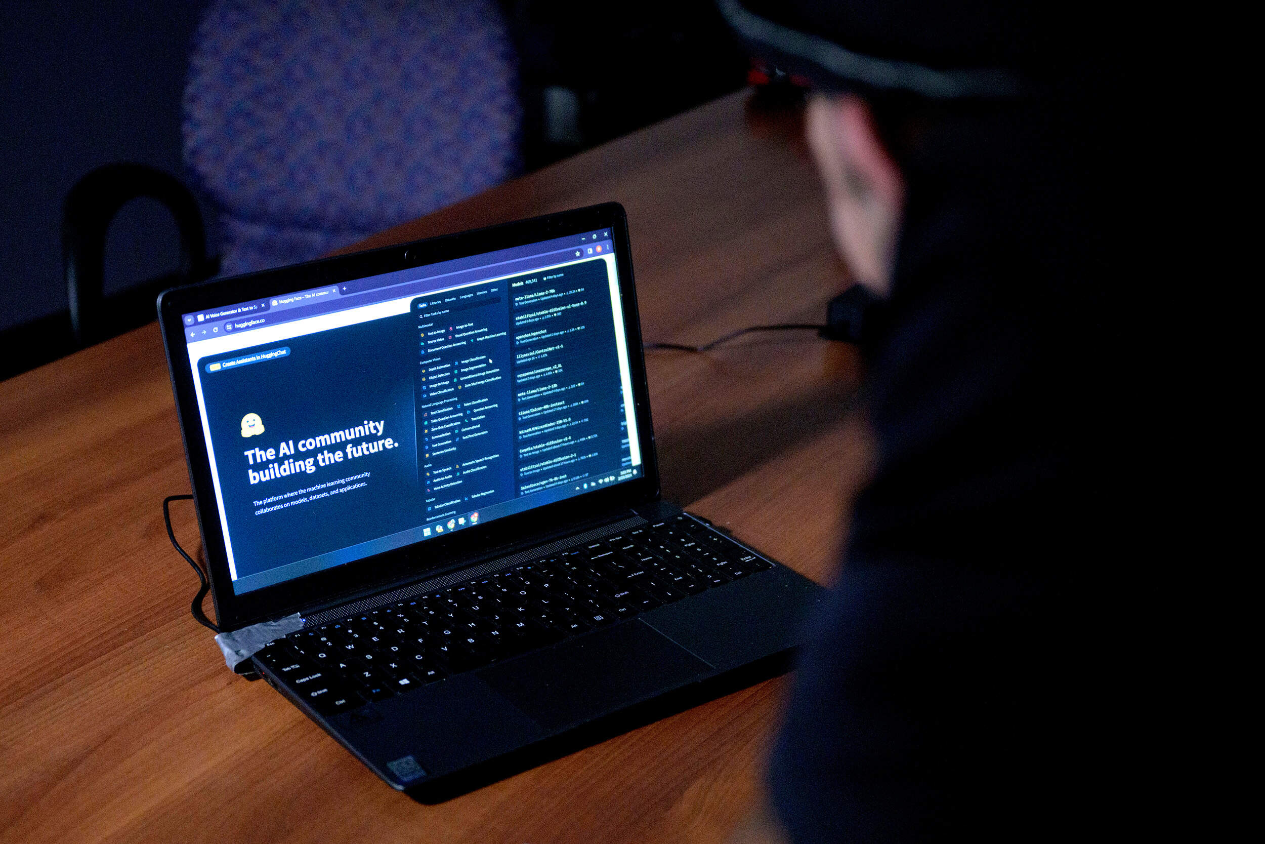 Paul Carpenter describes AI software during an interview in New Orleans, Friday, Feb. 23, 2024. Carpenter says he was hired in January to use AI software to imitate President Joe Biden's voice to convince New Hampshire Democrat voters not to vote in the state's presidential primary. (Matthew Hinton/AP)