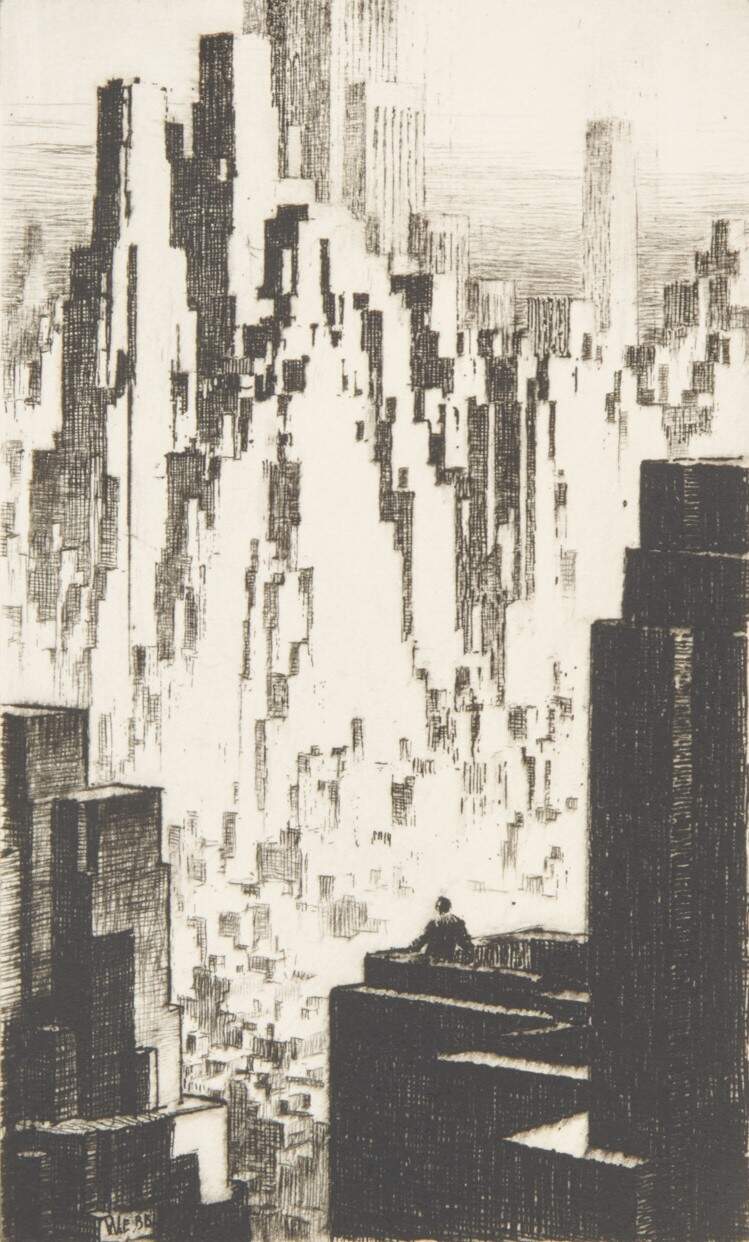 A. C. Webb, &quot;New York Cityscape,&quot; 1931. (Courtesy The Clark Art Institute)
