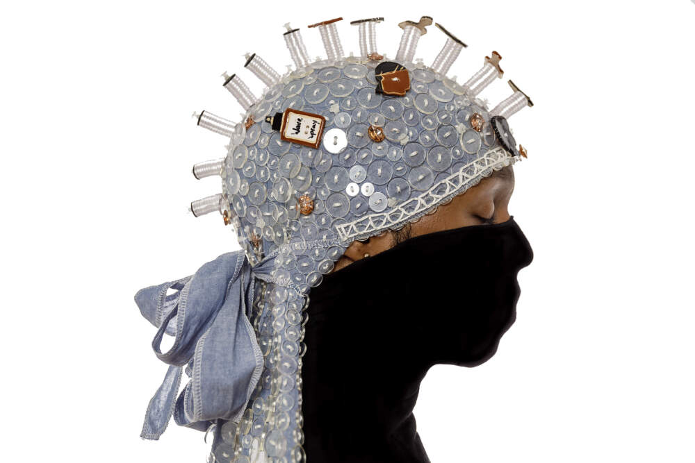 Beau McCall, &quot;Hood Classic: The Spike Ice Durag,&quot; 2022. (Courtesy Donn Thompson/RISD Museum)