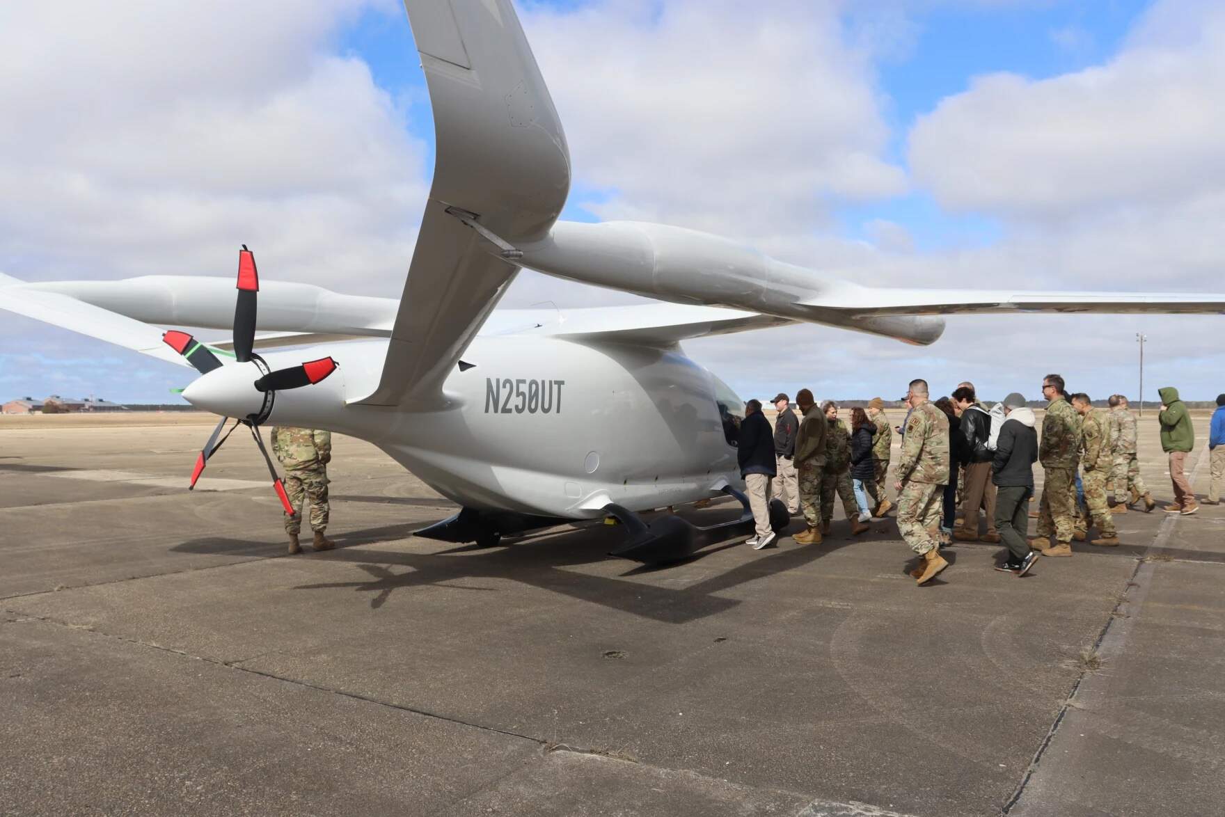 Alia sits on the tarmac at Joint Base Cape Cod. (Brian Engles/CAI)