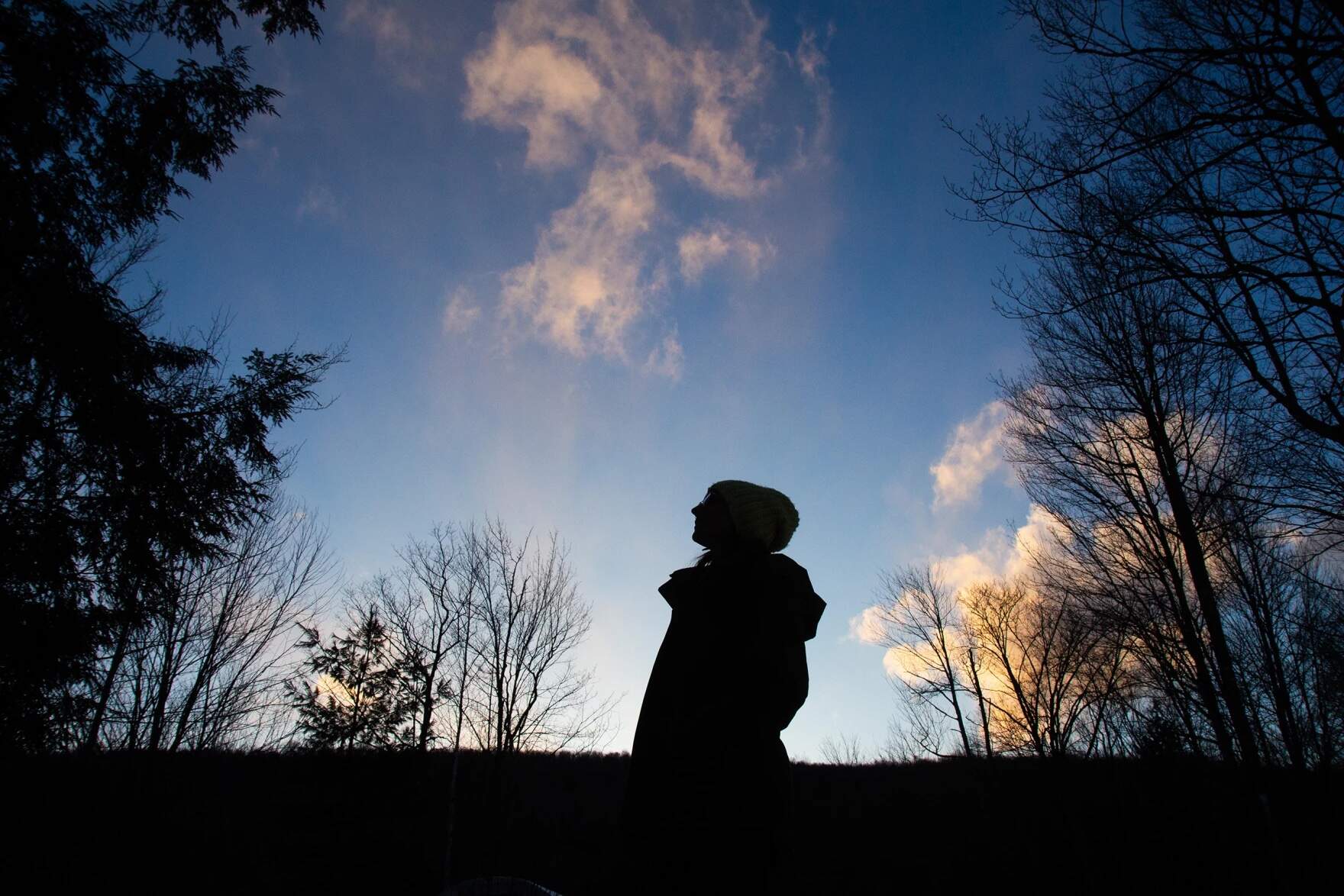 Leigh Falzone says she's hoping to feel joy and ecstasy — and maybe a little fear and uncertainty — during the few moments of totality on April 8, 2024. (Elodie Reed/Vermont Public)
