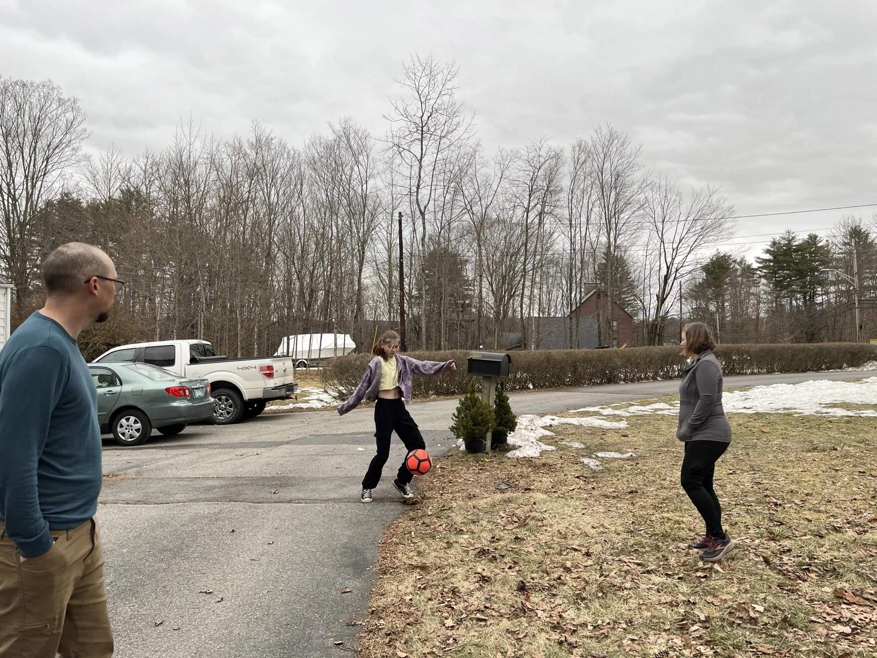 The Tirrells' roots are firmly planted in New Hampshire. Parker's father, Zach, is on the Plymouth selectboard. Her mom, Sara, serves on the boards of local nonprofits. Parker’s lived in the area her whole life. (Paul Cuno-Booth/NHPR)