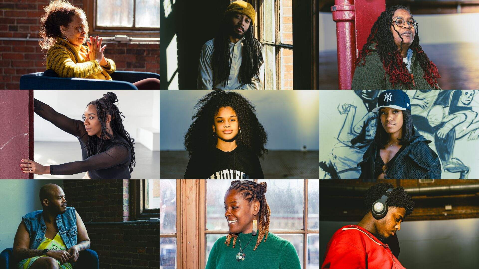 Nine artists will take the stage on April 8 at #hellablack. From top left: Isaura Oliveira, D Ruff, Letta Neely, Ky, Joline, Capella, Killah Croc, TiElla, DayDadon (Courtesy Colgan B. Johnson/ 1981andCo)