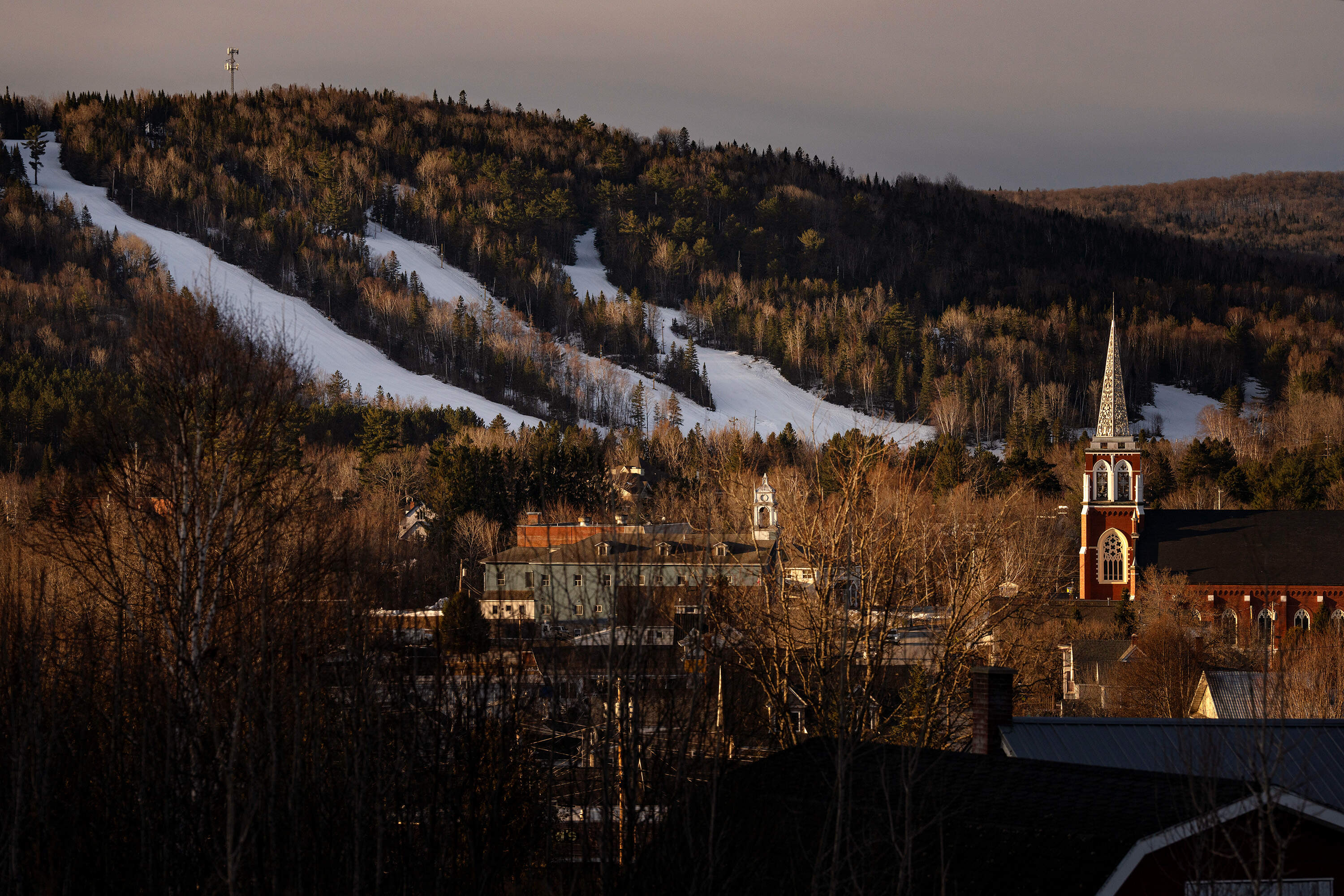 Fort Kent in Aroostook County, which has little serious crime but higher juvenile detention rates than more populous areas in southern Maine. (Ashley L. Conti for The New York Times)
