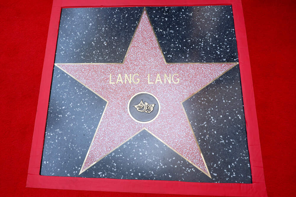 The Star for Chinese pianist Lang Lang is unveiled on The Hollywood Walk of Fame on April 10, 2024 in Los Angeles, California. (Jesse Grant/Getty Images for Deutsche Grammophon)