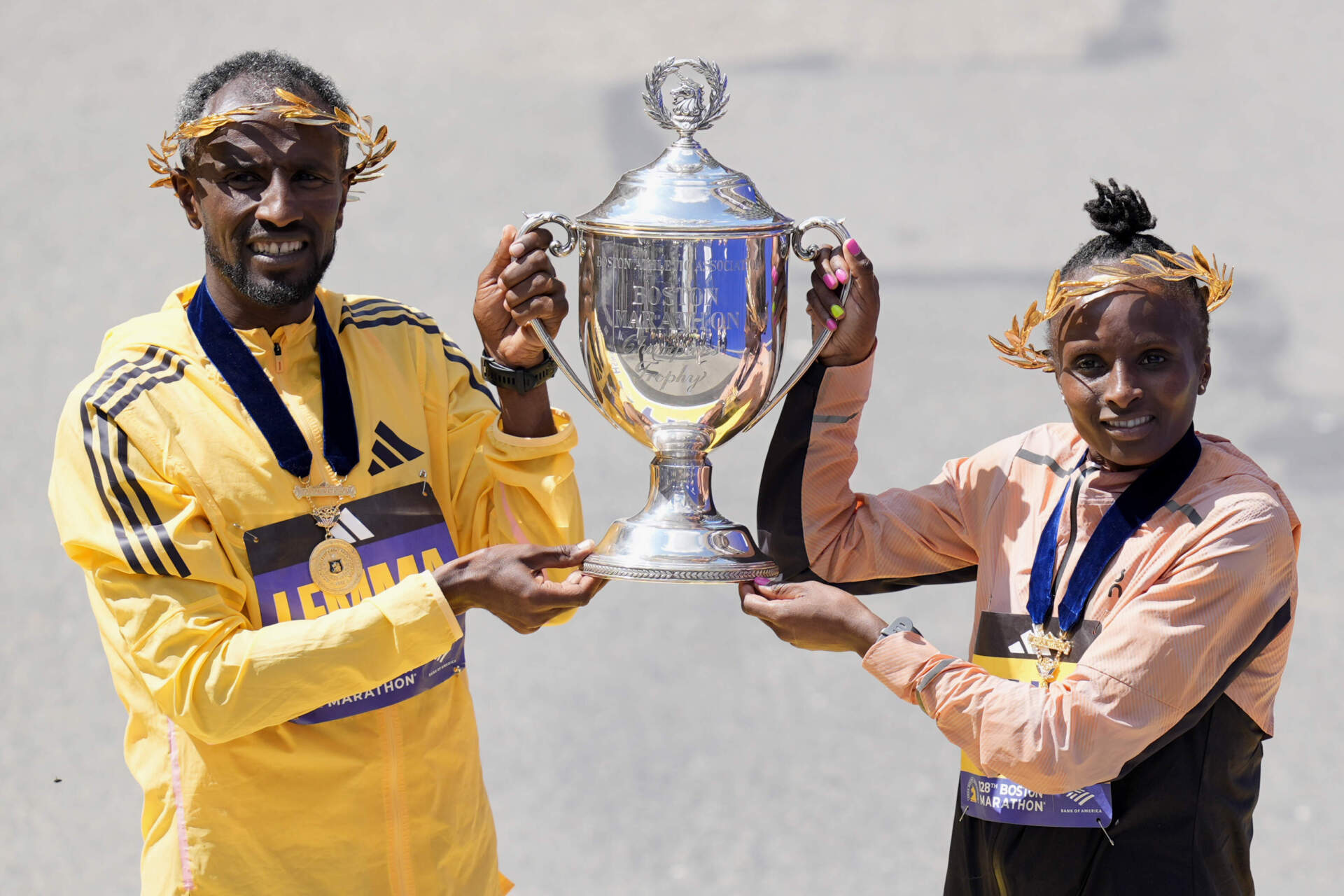 The winners in the 2024 Boston Marathon