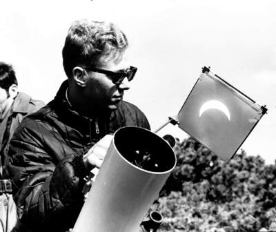 Snapshots of past solar eclipses across New England