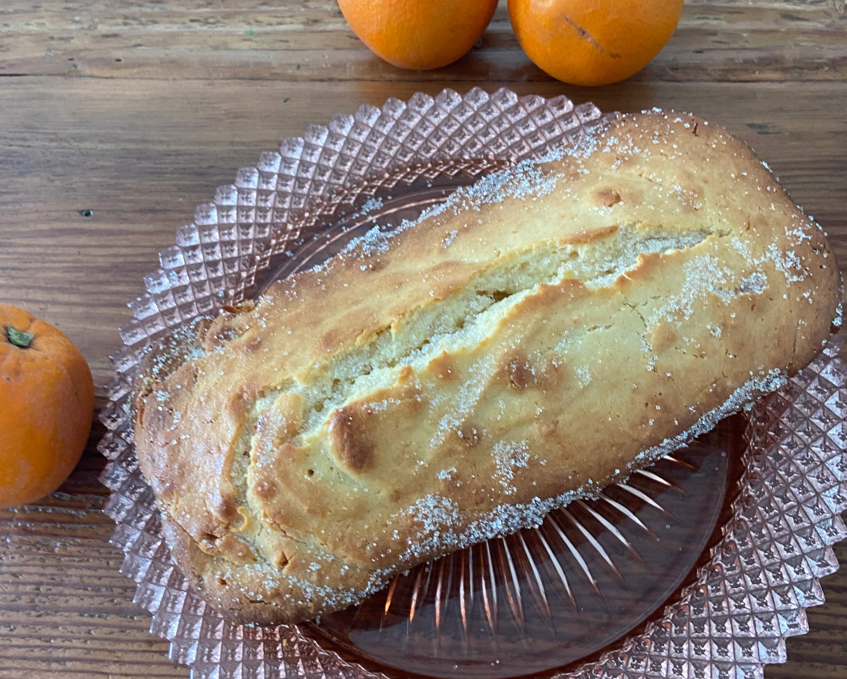 Yogurt-orange tea cake. (Kathy Gunst/Here & Now)