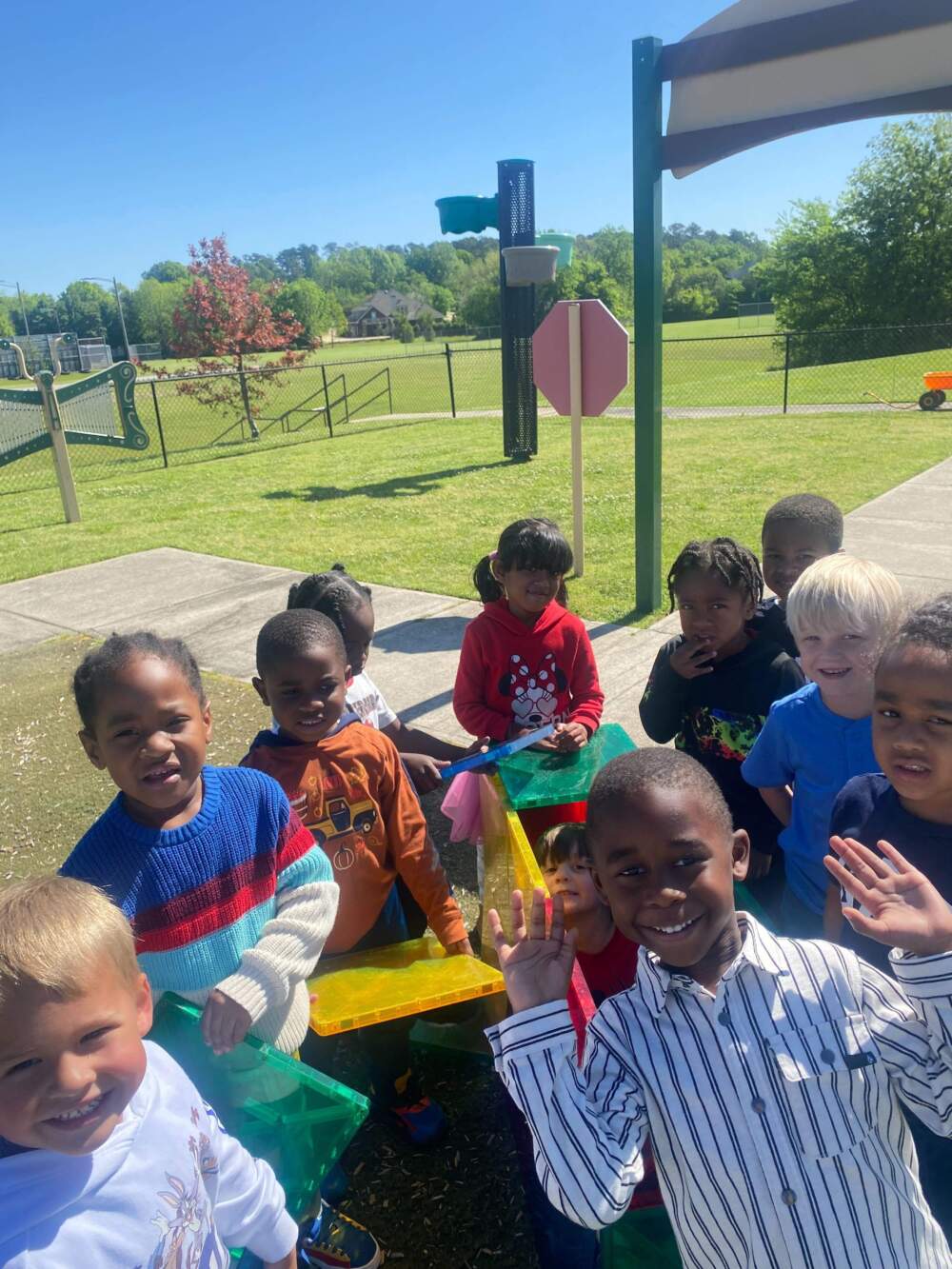 Preschoolers in Alabama play outside. (Courtesy of Keri Lee)
