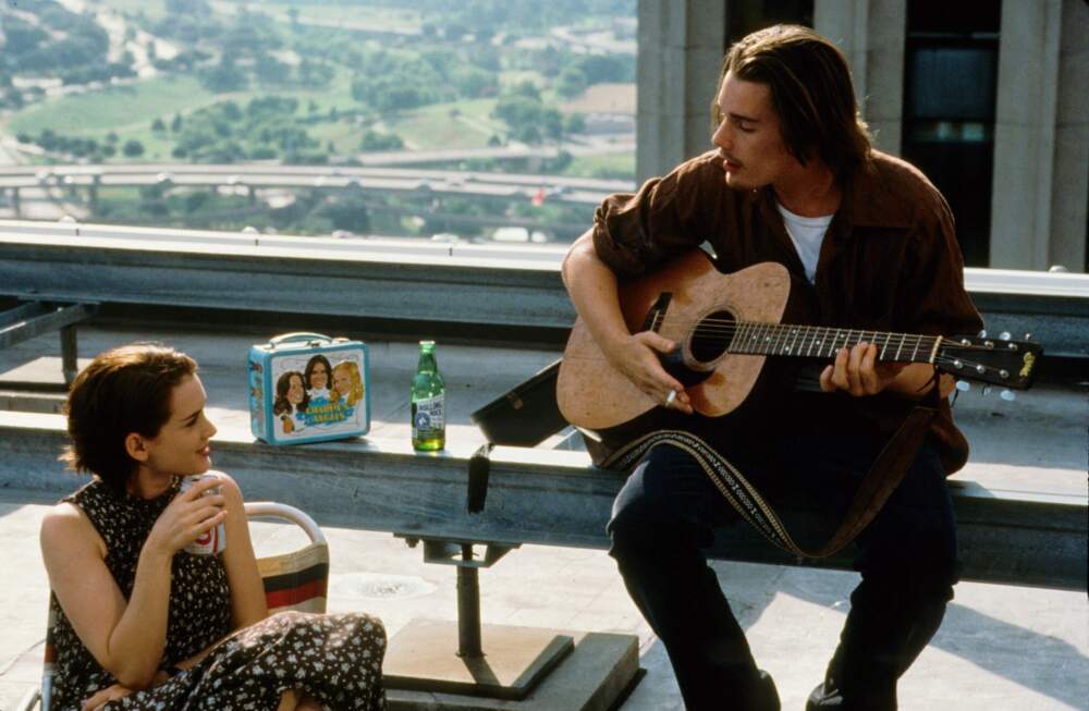 Winona Ryder (left) and Ethan Hawke in &quot;Reality Bites.&quot; (Courtesy Photofest)