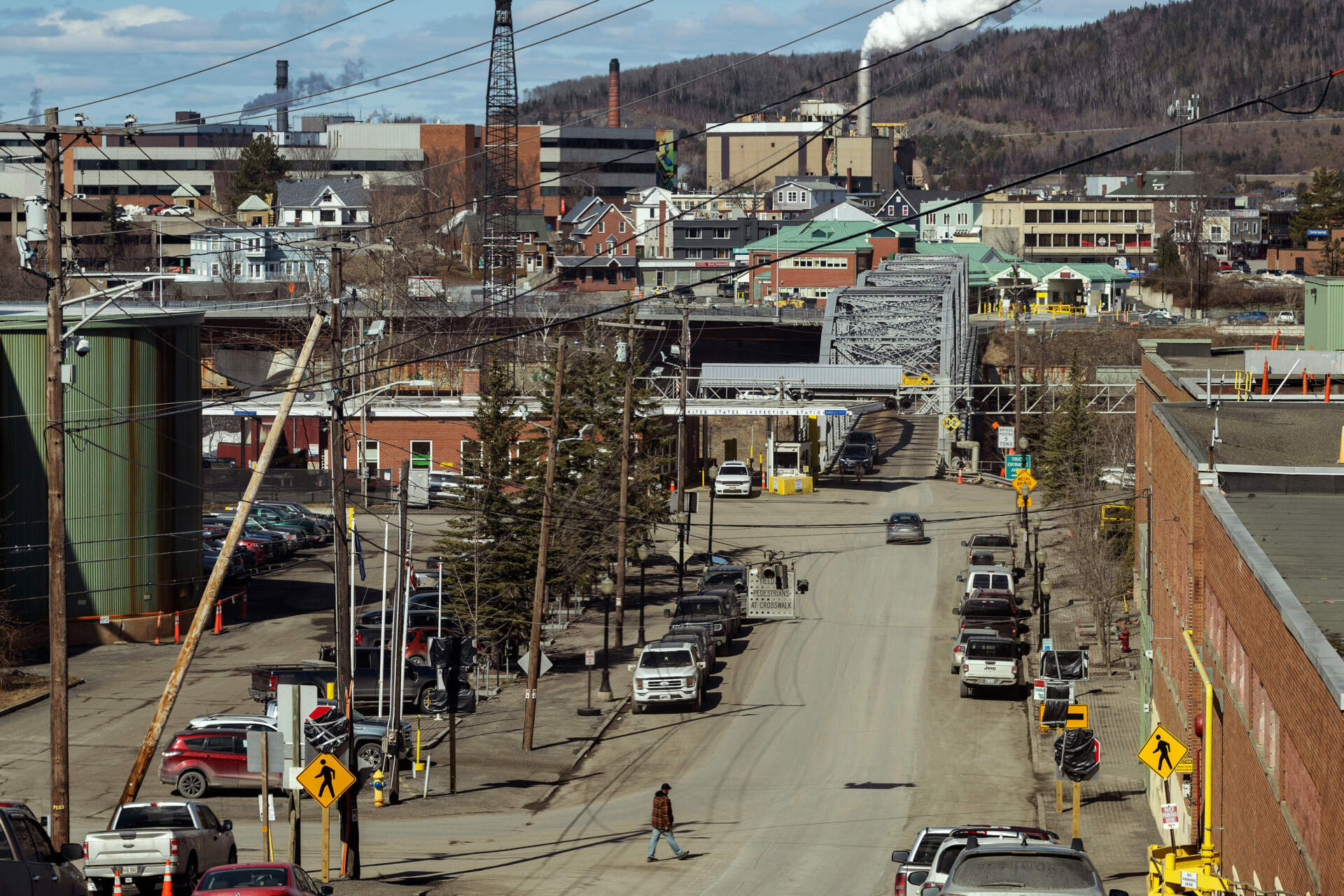 Madawaska, a mill town abutting Canada in Aroostook County. (Ashley L. Conti for The New York Times)