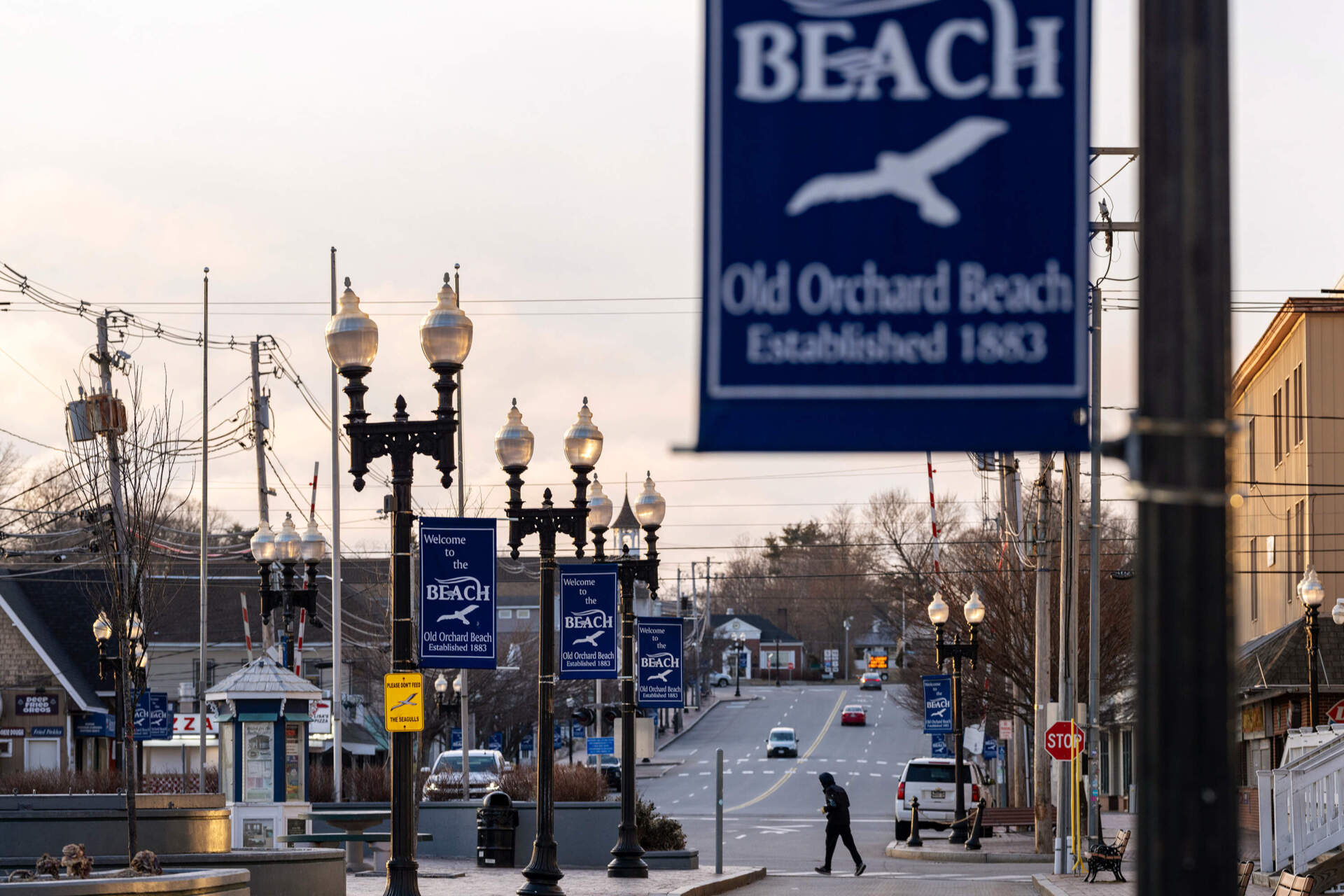 Old Orchard Beach in York County, which includes wealthy coastal towns that help make up Maine’s largest metropolitan area. (Ashley L. Conti for The New York Times)