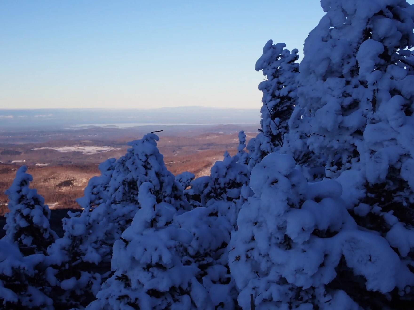 Rescue teams are worried that eclipse viewers will be unprepared for conditions at high elevations after the snowstorm this week. (Elodie Reed/Vermont Public)