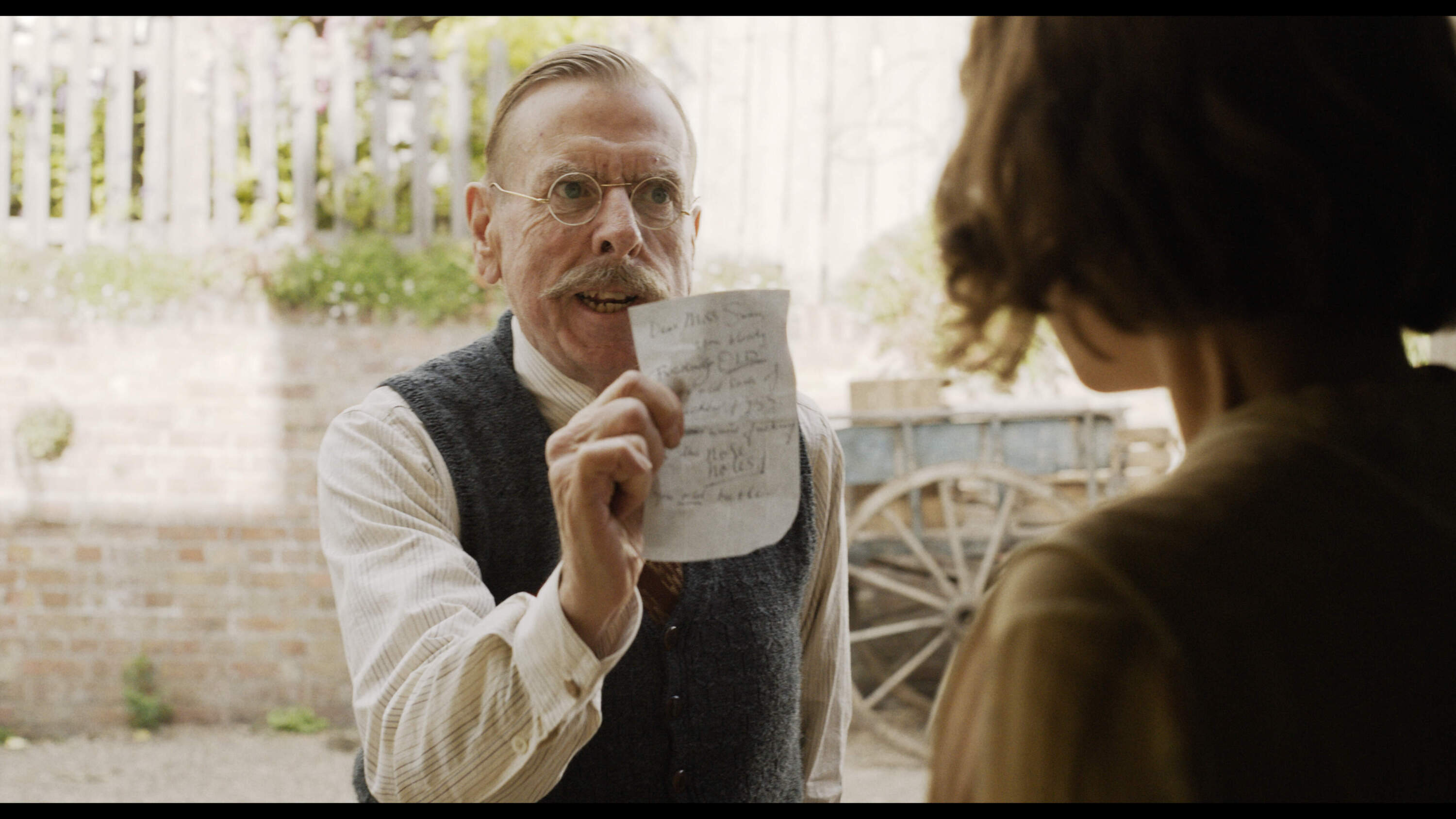 Timothy Spall in "Wicked Little Letters." (Courtesy Parisa Taghizadeh/Sony Pictures Classics)