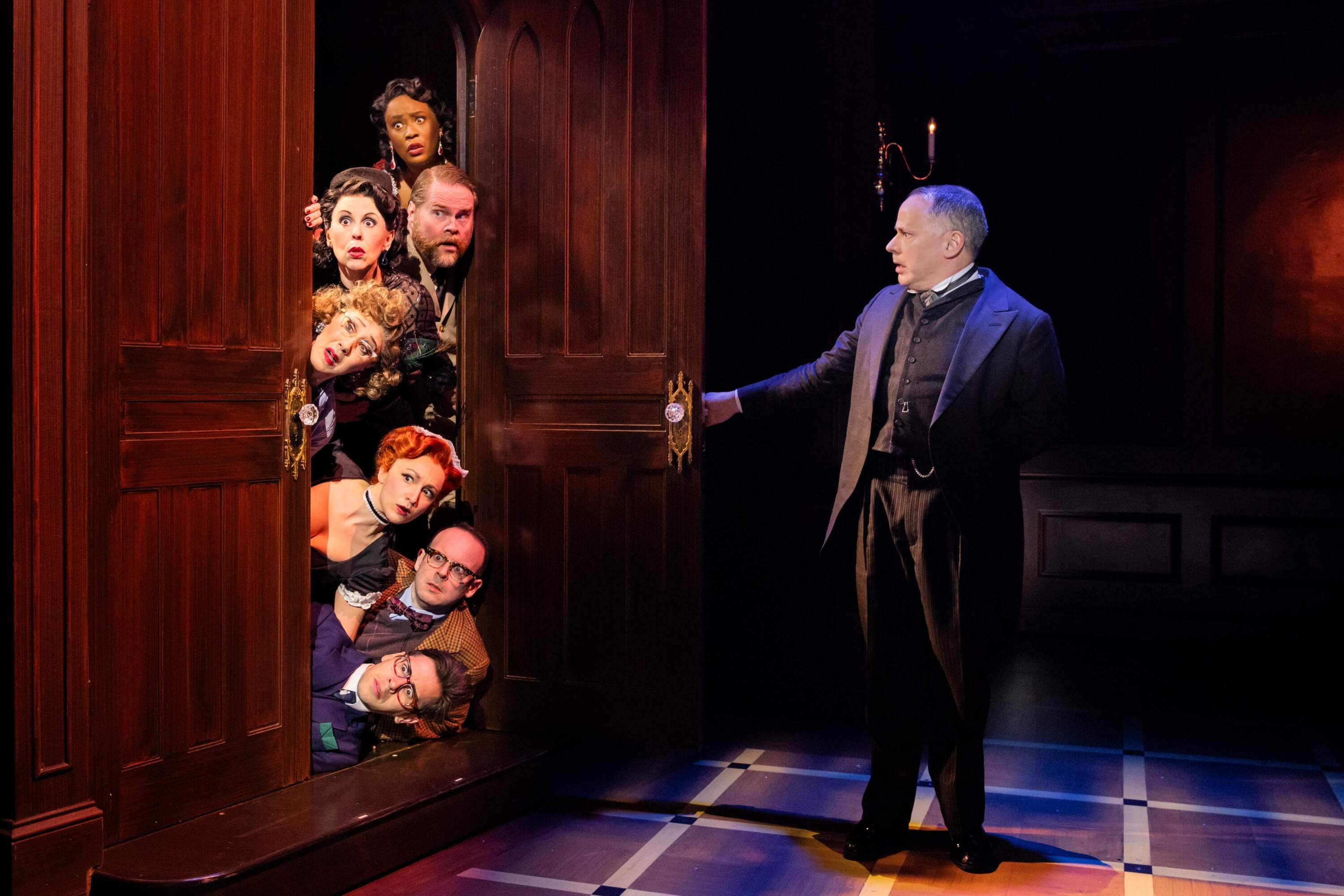 The company of the North American tour of "Clue." (Courtesy Evan Zimmerman/MurphyMade)