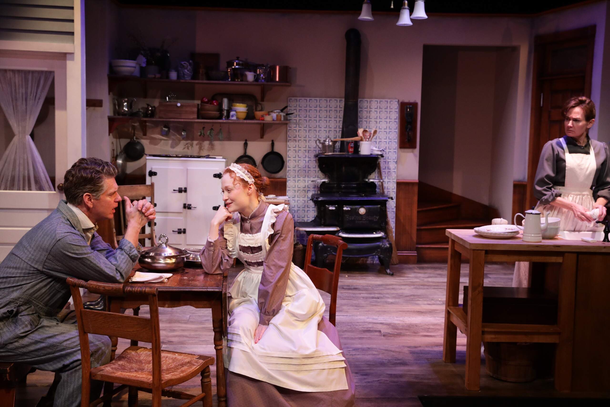Michael Kaye, Kate Fitzgerald and Aimee Doherty in 