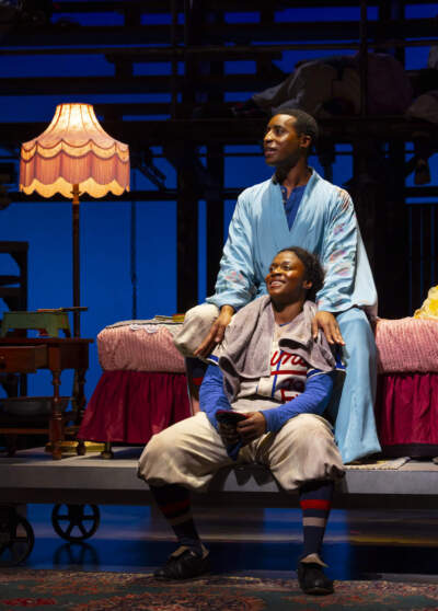 From left: Stanley Andrew Jackson and Jennifer Mogbock in &quot;Toni Stone.&quot; (Courtesy T. Charles Erickson)