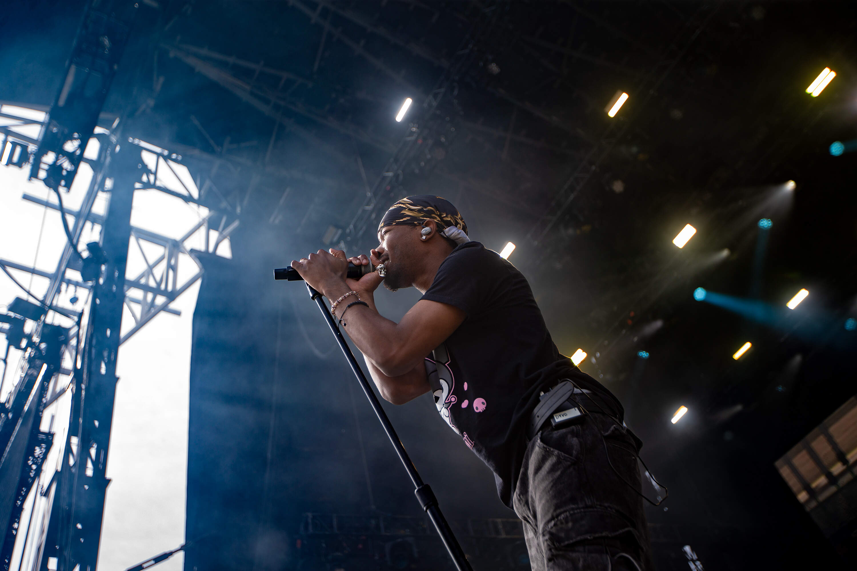d4vd performs. (Jesse Costa/WBUR)