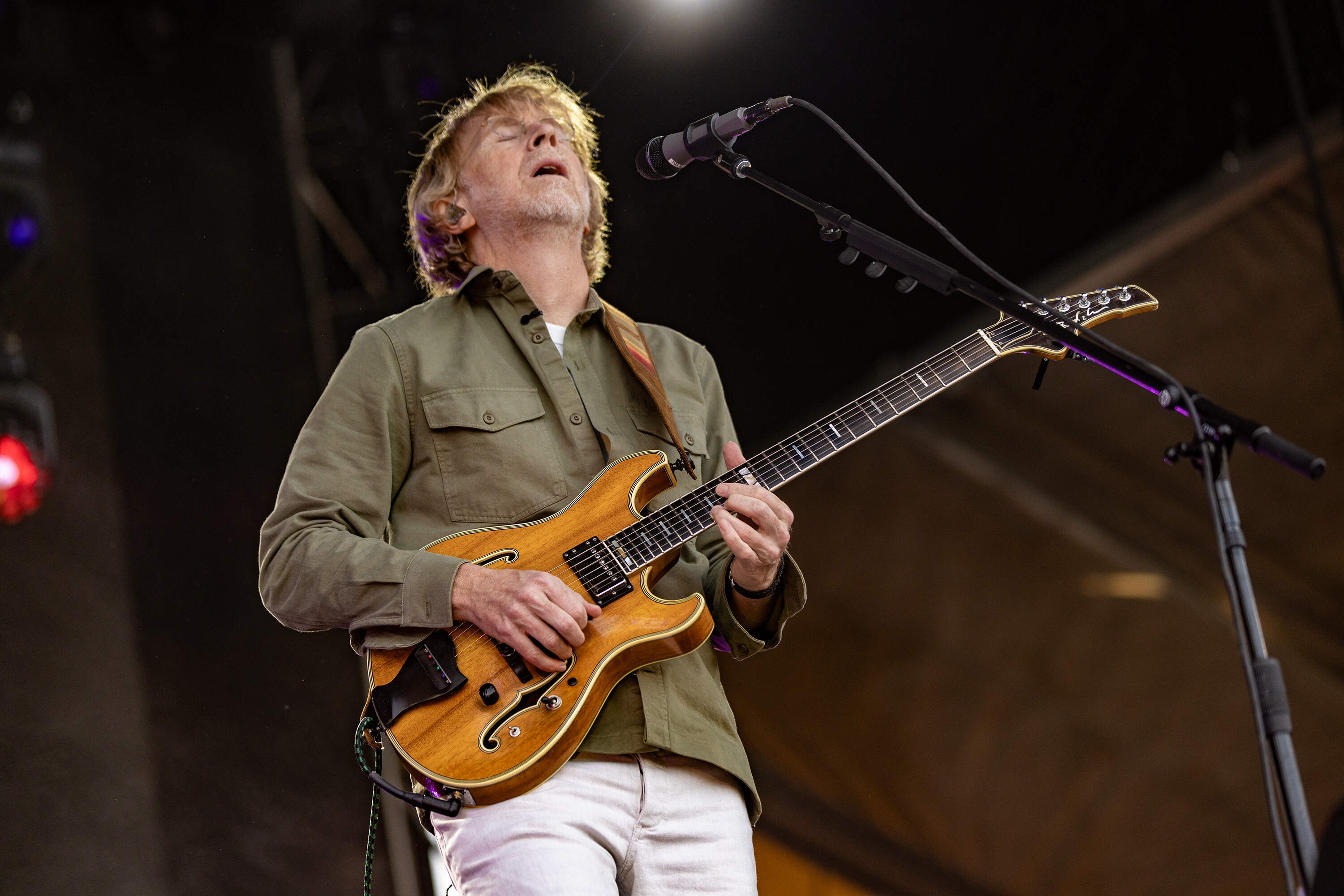 Guitar virtuoso Trey Anastasio performs. (Jesse Costa/WBUR)