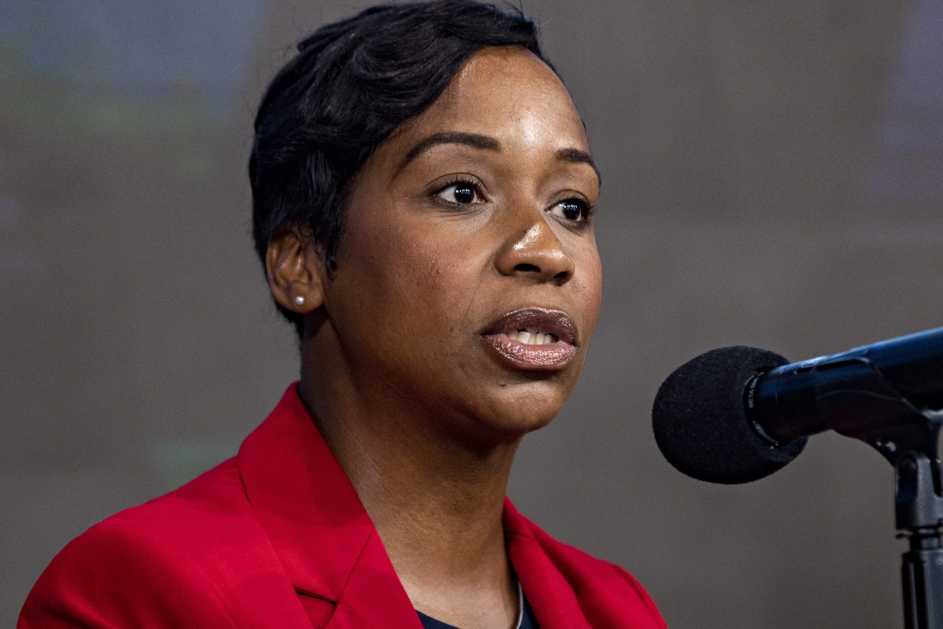 Attorney General Andrea Campbell (Jesse Costa/WBUR)