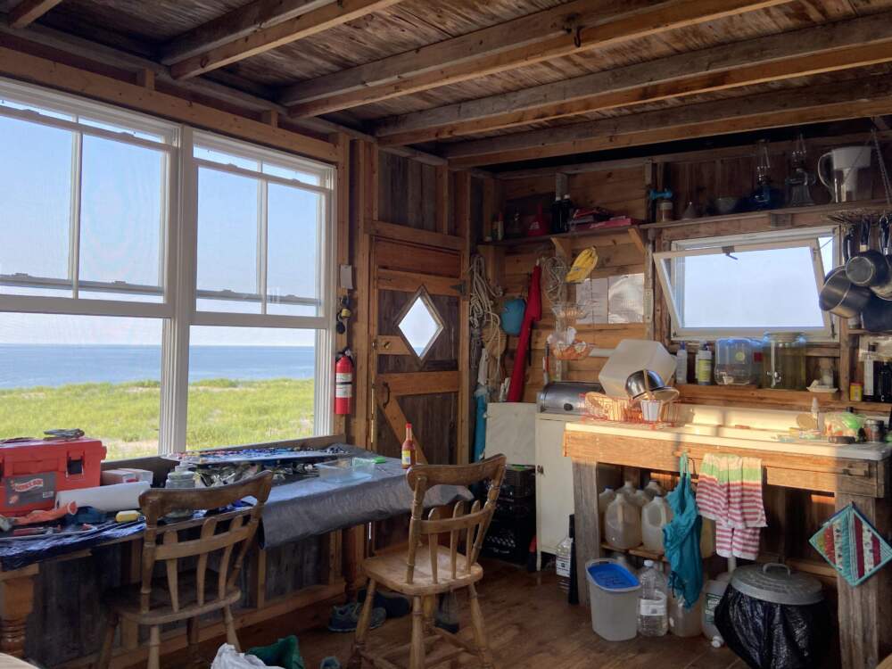 The interior of the Margo-Gelb shack. (Courtesy Elizabeth Flood)