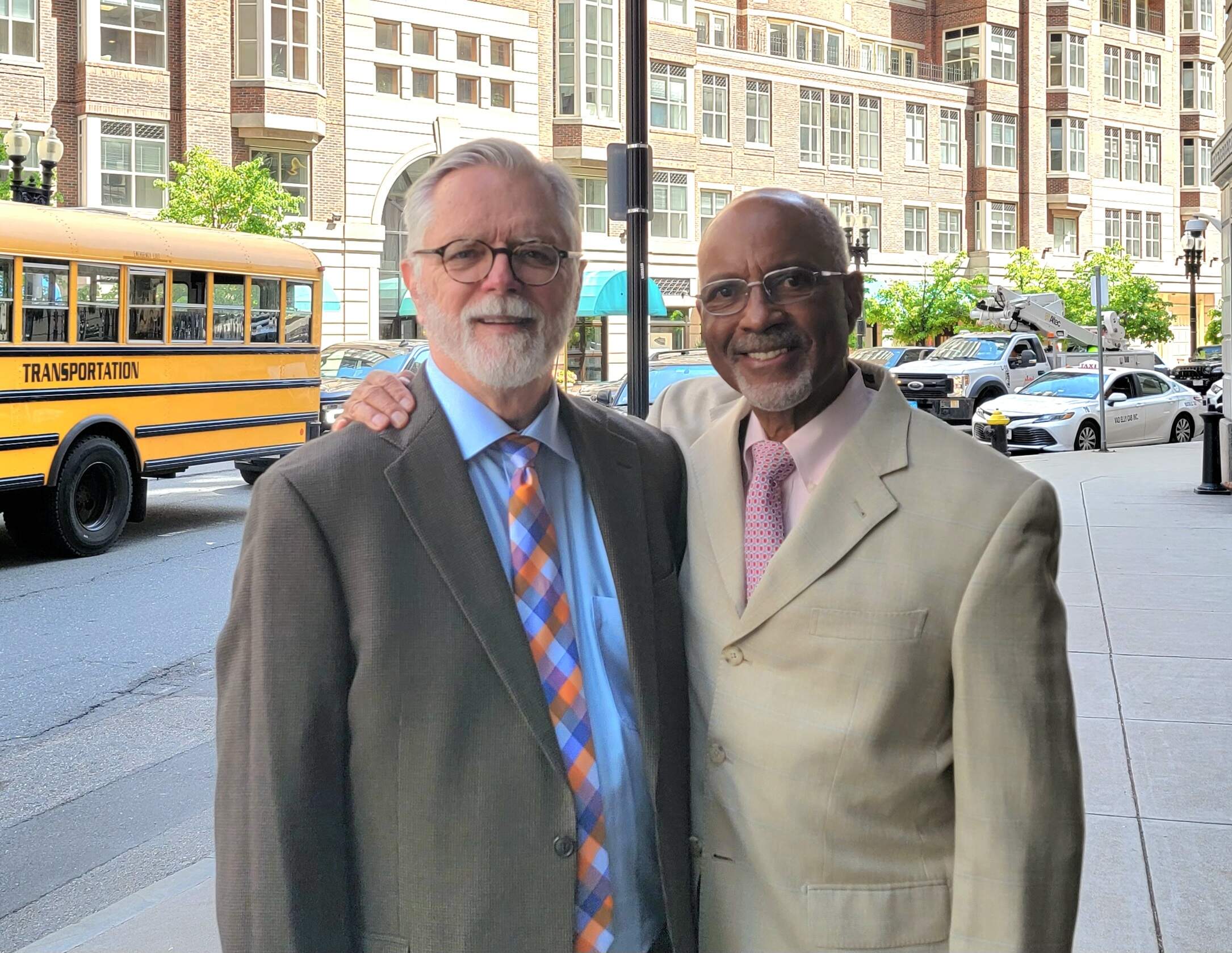 Robert Compton (left) and David Wilson celebrate their 20-year marriage anniversary in 2024. (Courtesy)
