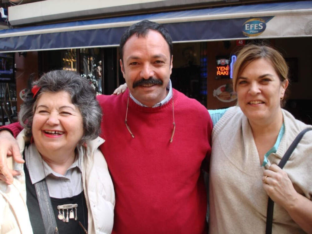 Ana Sortun, far right, with Ayfer Unsal (left) and Chef Musa Dagdeviren (center), two of her teachers and mentors, in Turkey. (Courtesy Ana Sortun)