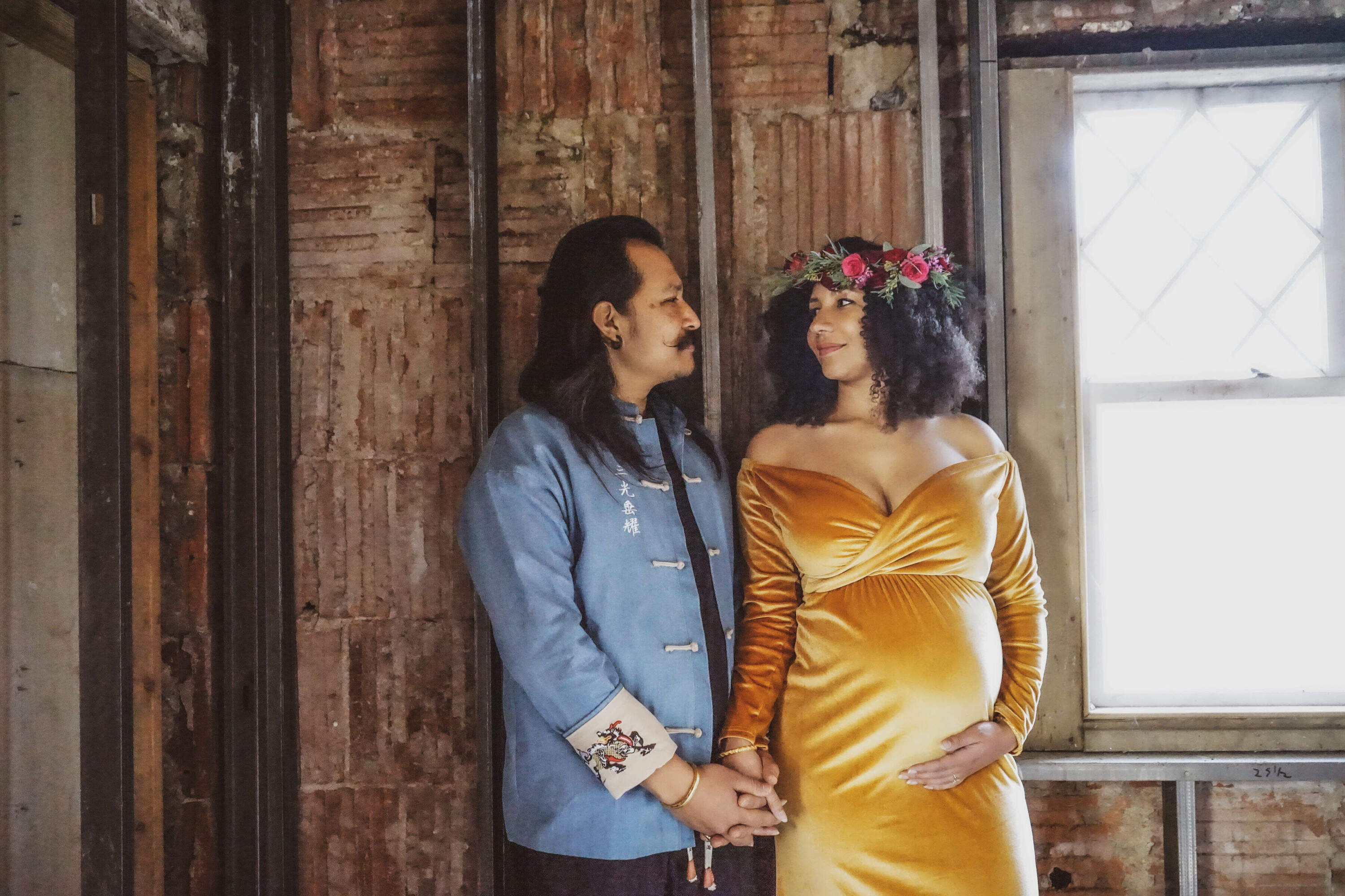 Nyacko Pearl Perry, right, with husband Biplaw Rai (Stefanie D. Belnavis/Birthlooms)
