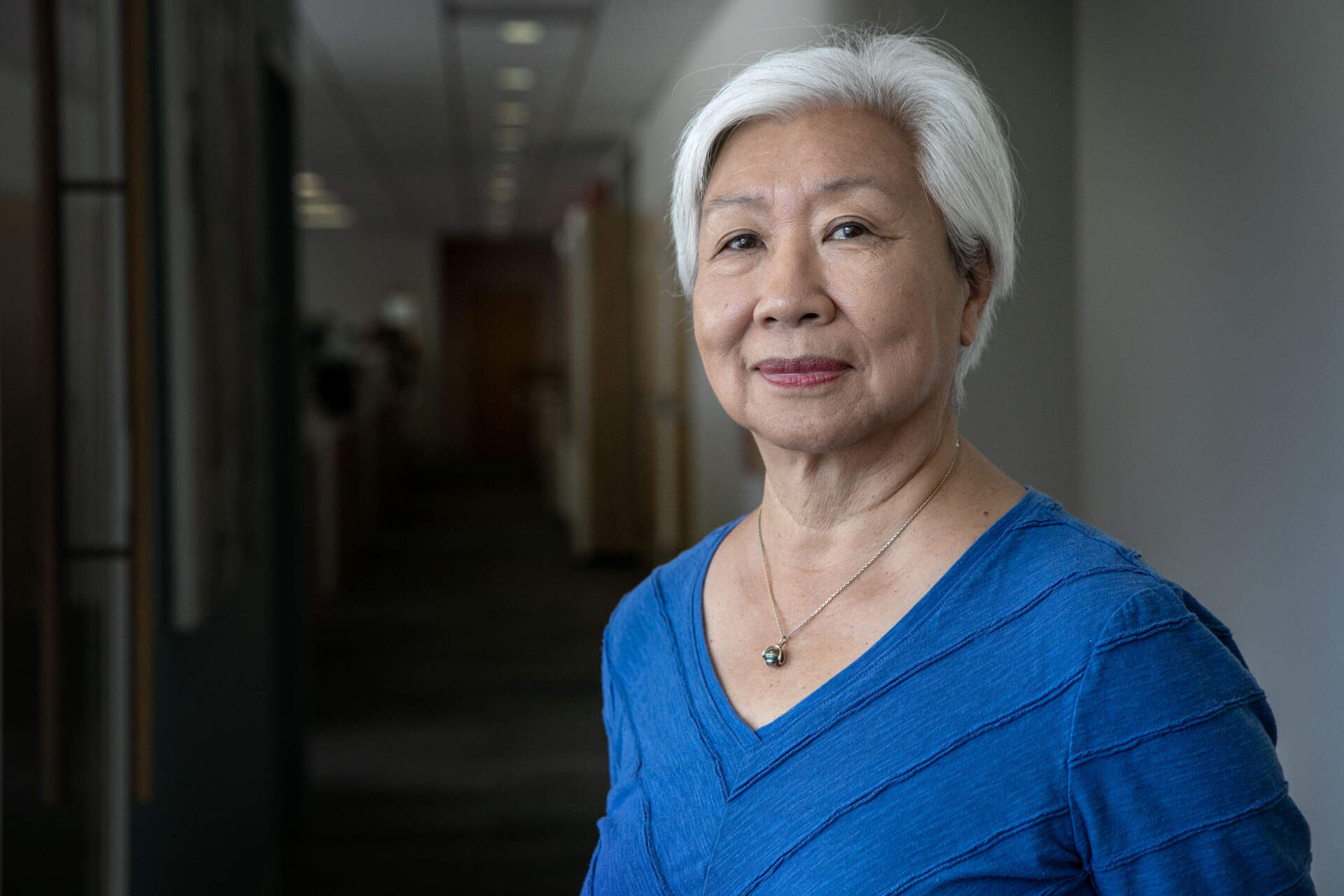 Suzanne Lee was a teacher at the Harvard Kent elementary school in 1975, and rode the bus to the Charlestown school with students from Chinatown. (Robin Lubbock/WBUR)