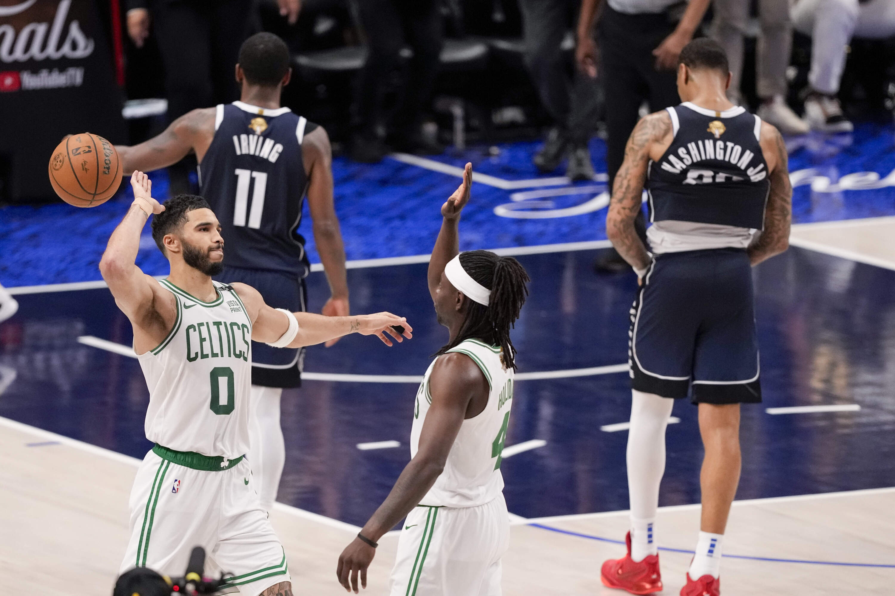 One more: Celtics hold off huge Dallas rally for 106-99 win, 3-0 lead in NBA Finals