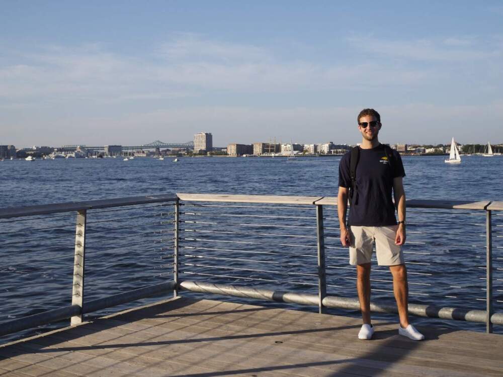 The author on the Boston waterfront. (Courtesy Ian Karby)