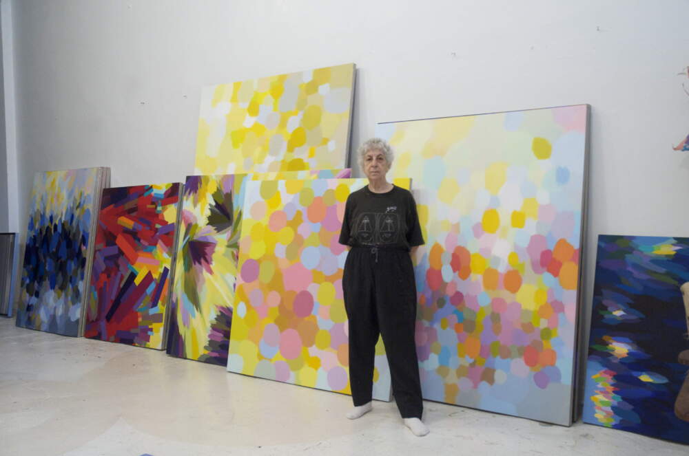 In the studio with artist Samia Halaby: Why she says painting 'isn't ...