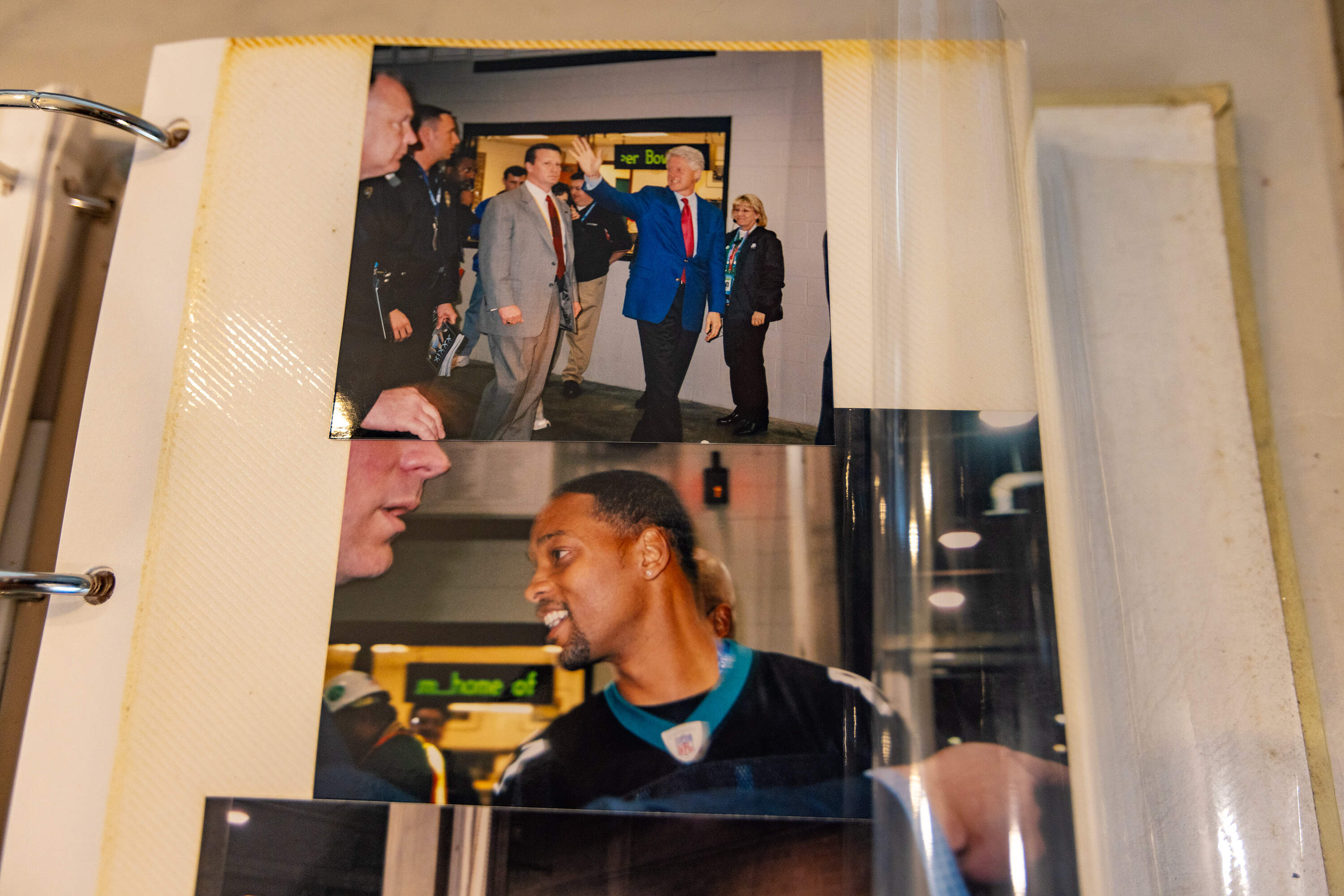 Sightings of Bill Clinton and Will Smith at the 2005 Super Bowl in Jacksonville, Florida, where the Franklins sold Cool Dogs. (Courtesy Peter and Tara Franklin)