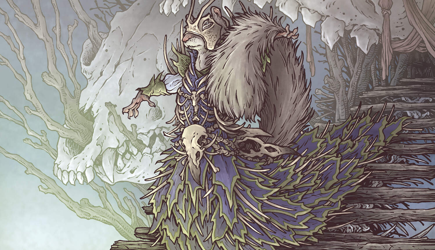 “Camelia, the Seedmiser” by David Petersen. (Courtesy of Wizards of the Coast)