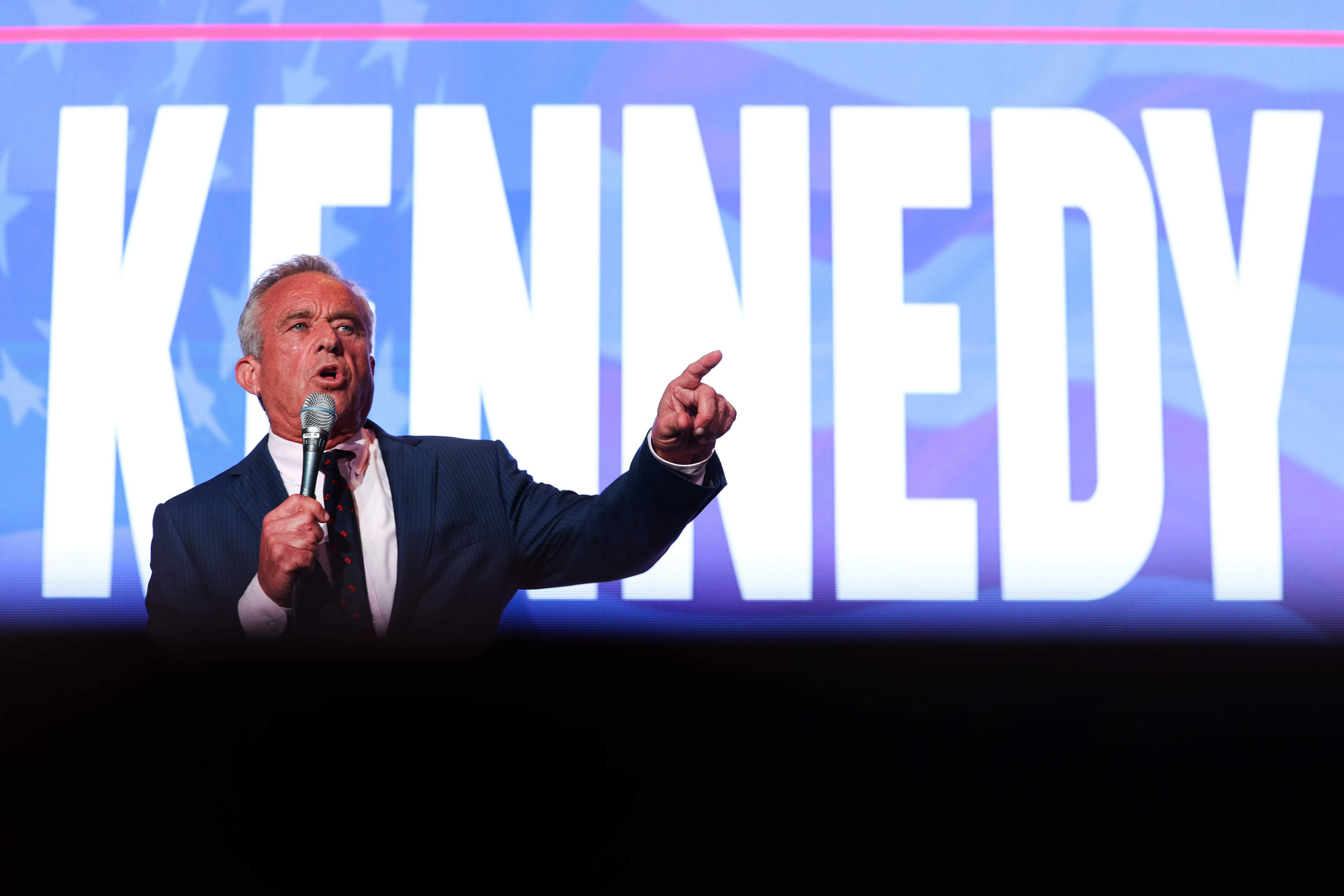 Independent presidential candidate Robert F. Kennedy Jr. speaks at the Libertarian National Convention on May 24, 2024. (Kevin Dietsch/Getty Images)