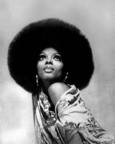 Singer Diana Ross, in hoop earrings, poses for a portrait session in 1975. (Harry Langdon/Getty Images)