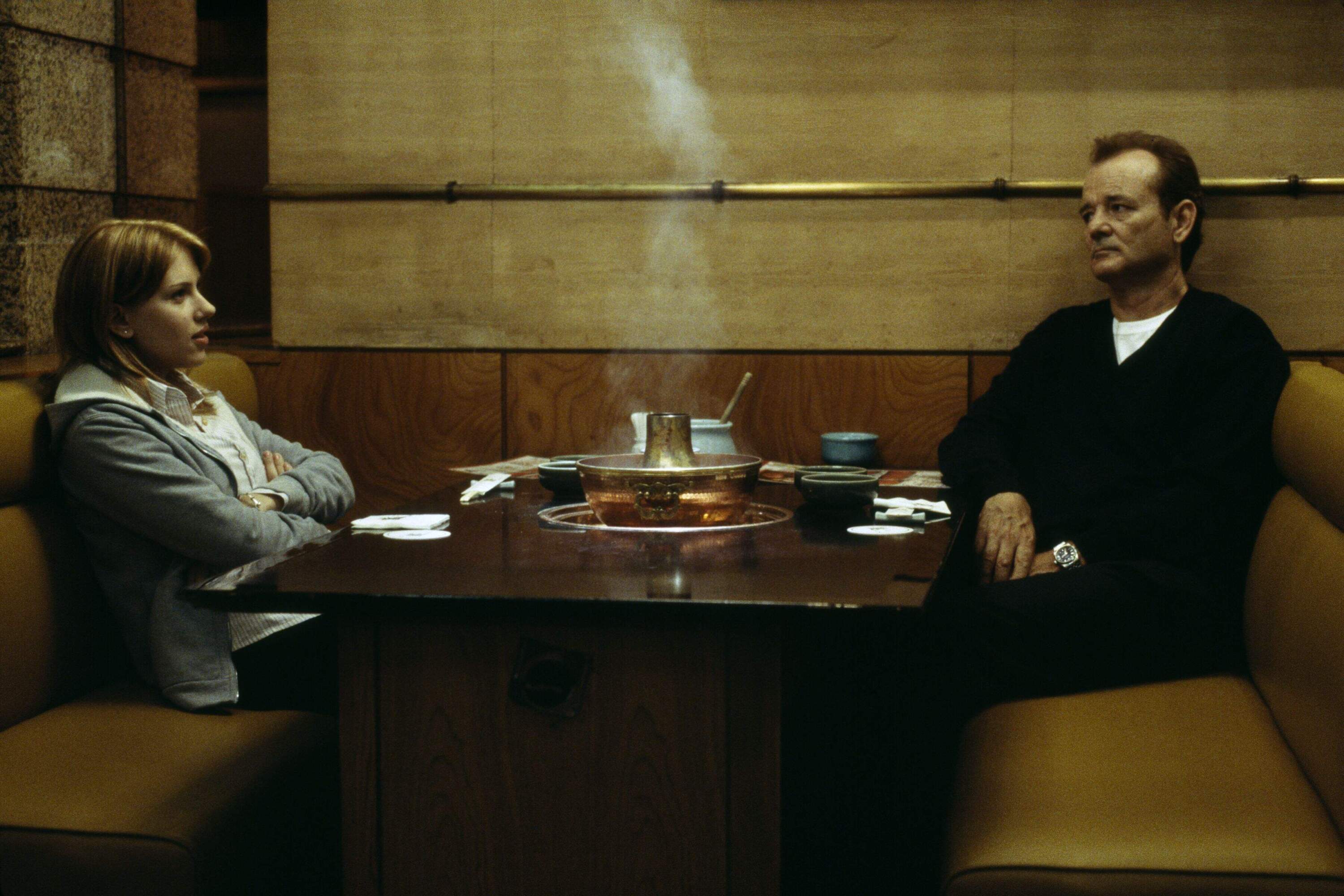 Scarlett Johansson and Bill Murray in a still from director Sofia Coppola's film "Lost in Translation." (Courtesy Focus Features)