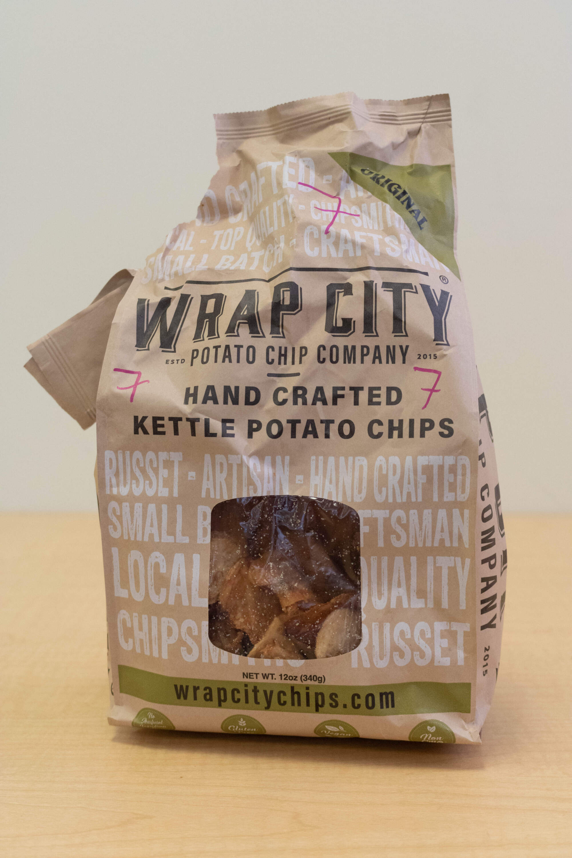 Potato chips by Wrap City in Londonderry, New Hampshire. (Mia Giuliani/Here &amp; Now)