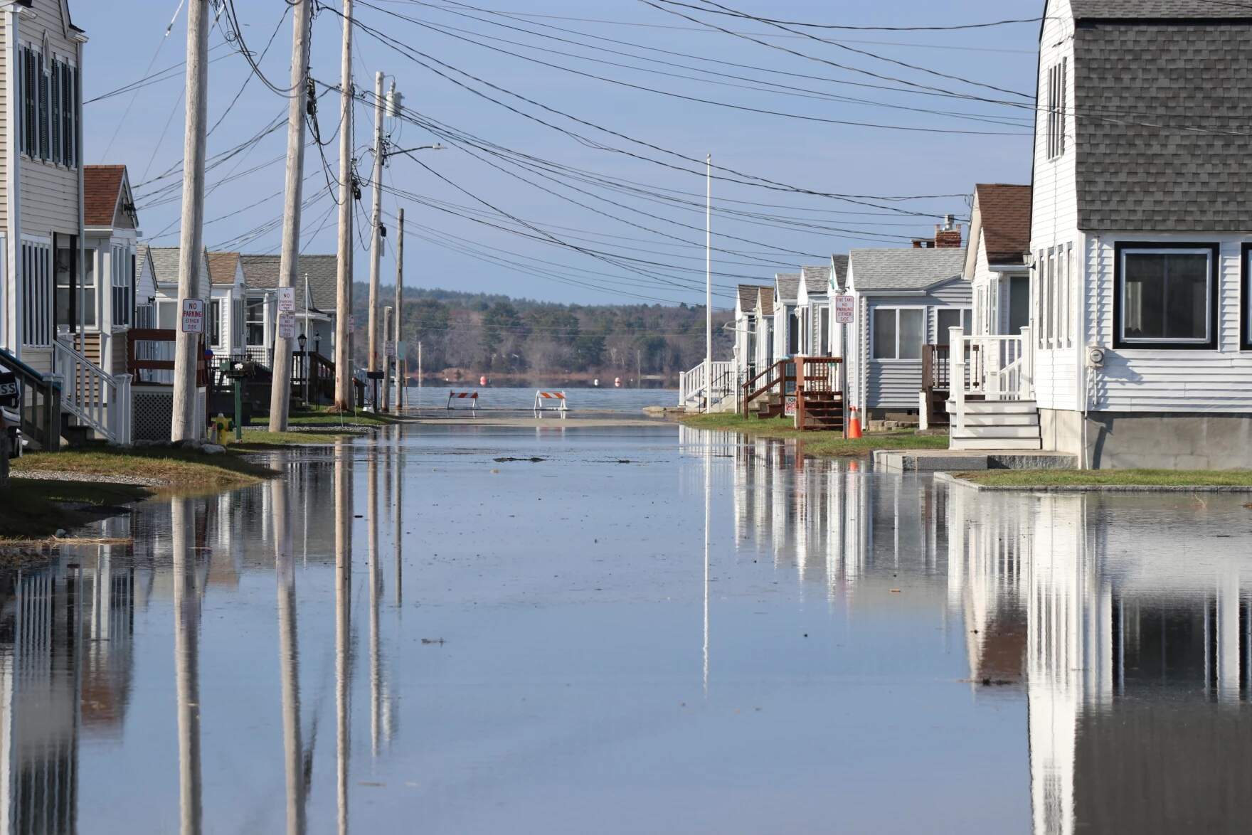 Coastal flooding in Hampton, N.H. (Dan Tuohy/NHPR)