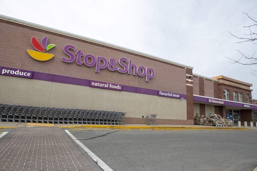 A Stop & Shop supermarket in Somerville, MA. (Jesse Costa/WBUR)