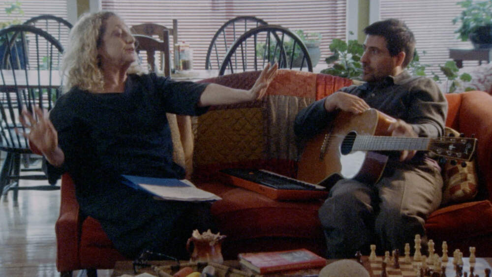 Jason Schwartzman (right) and Carol Kane as Carla Kessler in "Between the Temples." (Courtesy Sean Price Williams/Pictures Classics)
