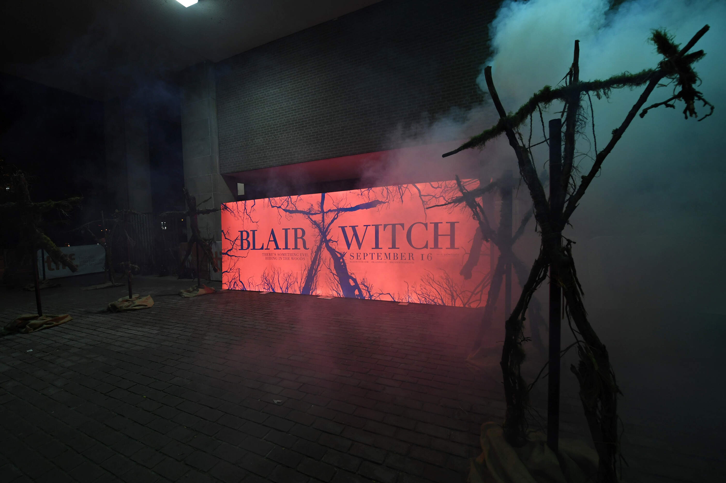 Lionsgate's "Blair Witch" Midnight Madness Premiere installation at the 2016 Toronto International Film Festival. (Arthur Mola/Invision for Lionsgate/AP Images)
