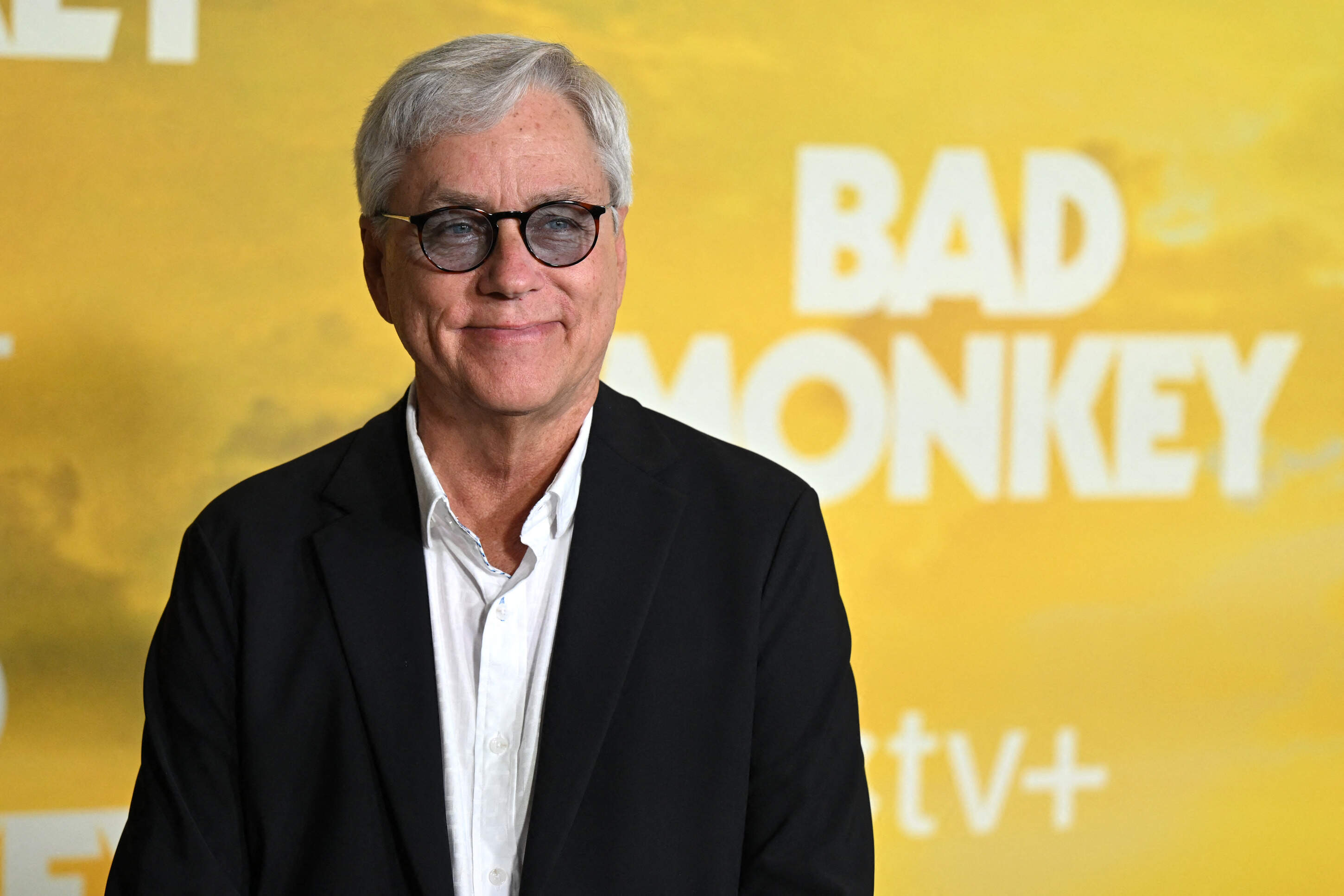 US novelist Carl Hiaasen attends the premiere of the Apple TV+ series "Bad Monkey" at the Hammer Museum in Los Angeles, California on Aug. 12, 2024. (Photo by Robyn Beck/AFP via Getty Images)