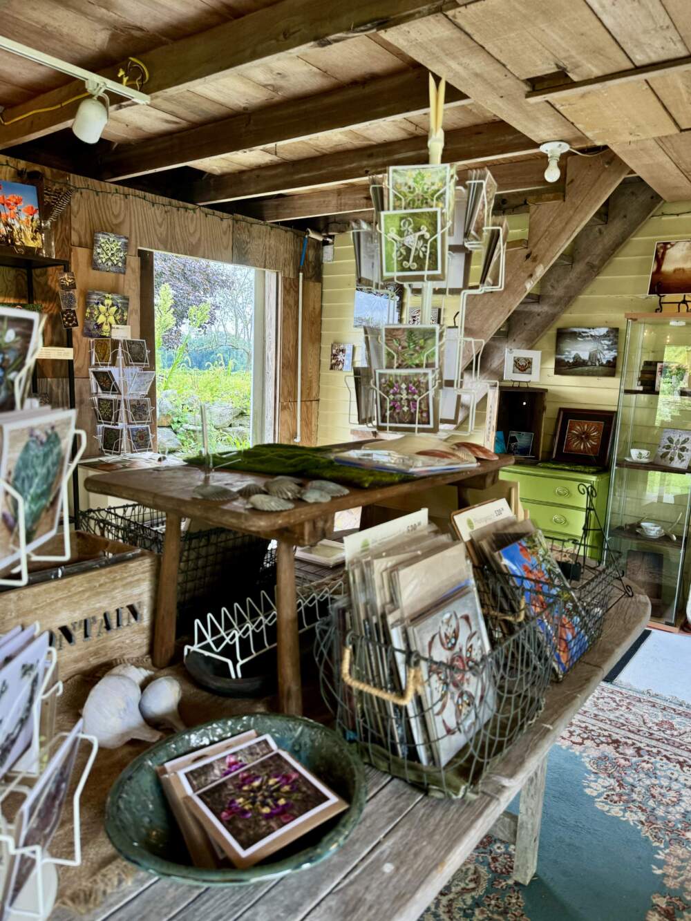 Meredith Brower’s studio in Tiverton, Rhode Island. (Photo by Maddie Browning)