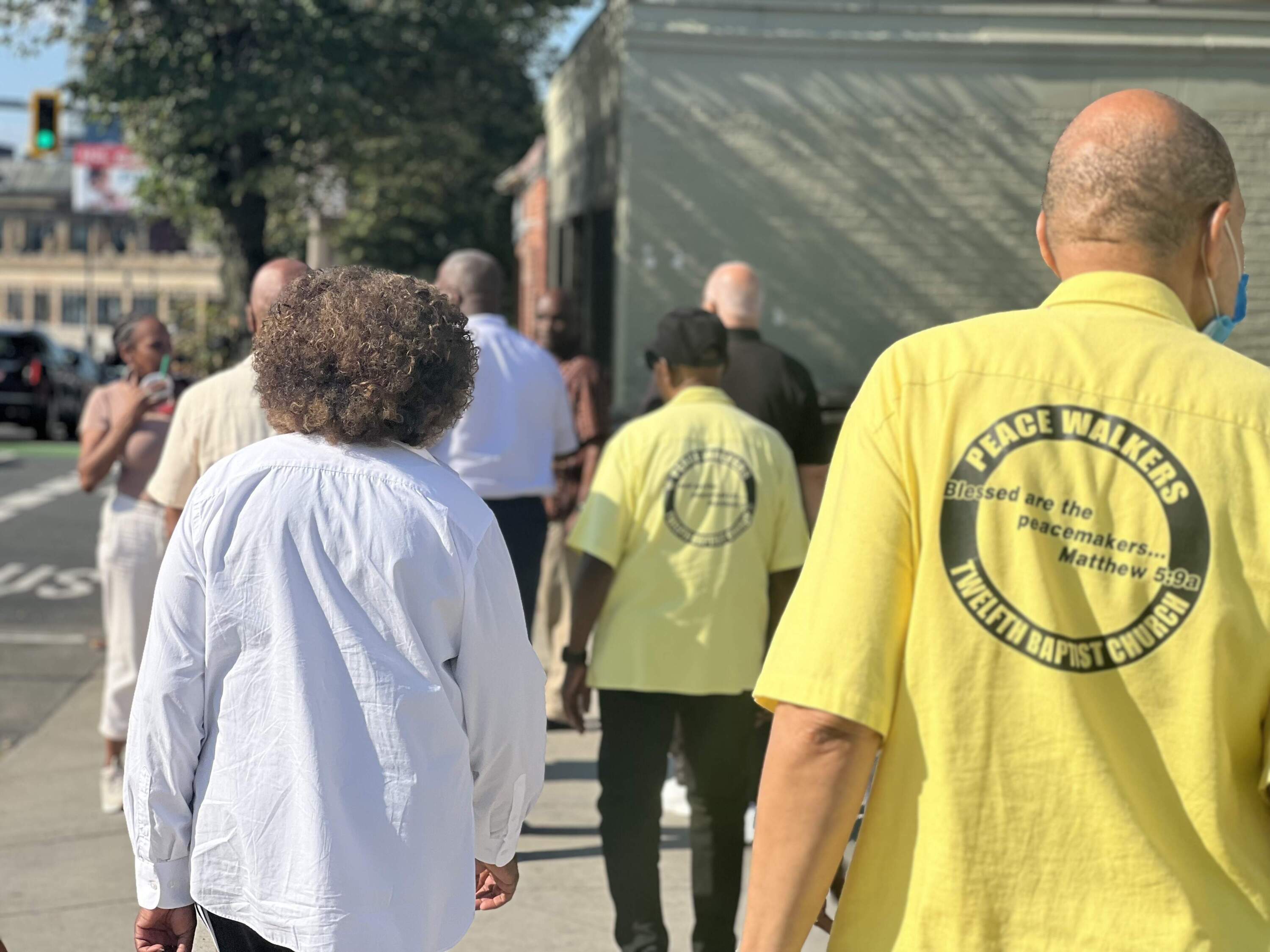 Community members take part in one of the weekly walks aimed at helping to quell violence in Boston. (Courtesy Boston Police Department)