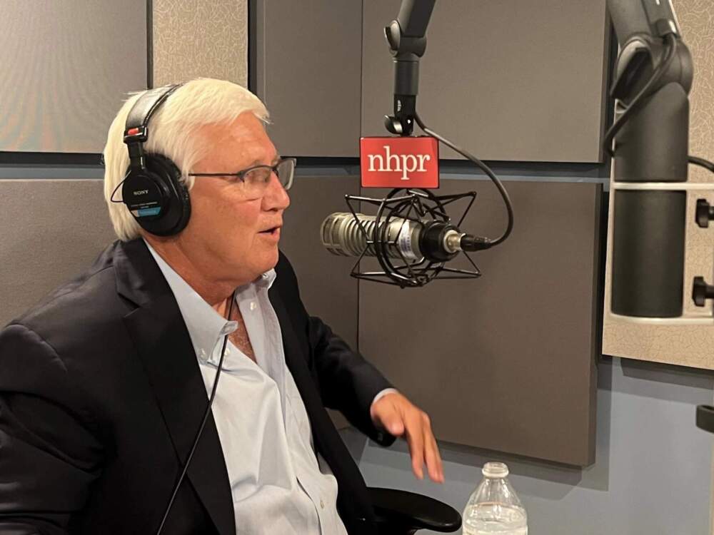 Chuck Morse during an appearance on NHPR. (Mary McIntyre/NHPR)