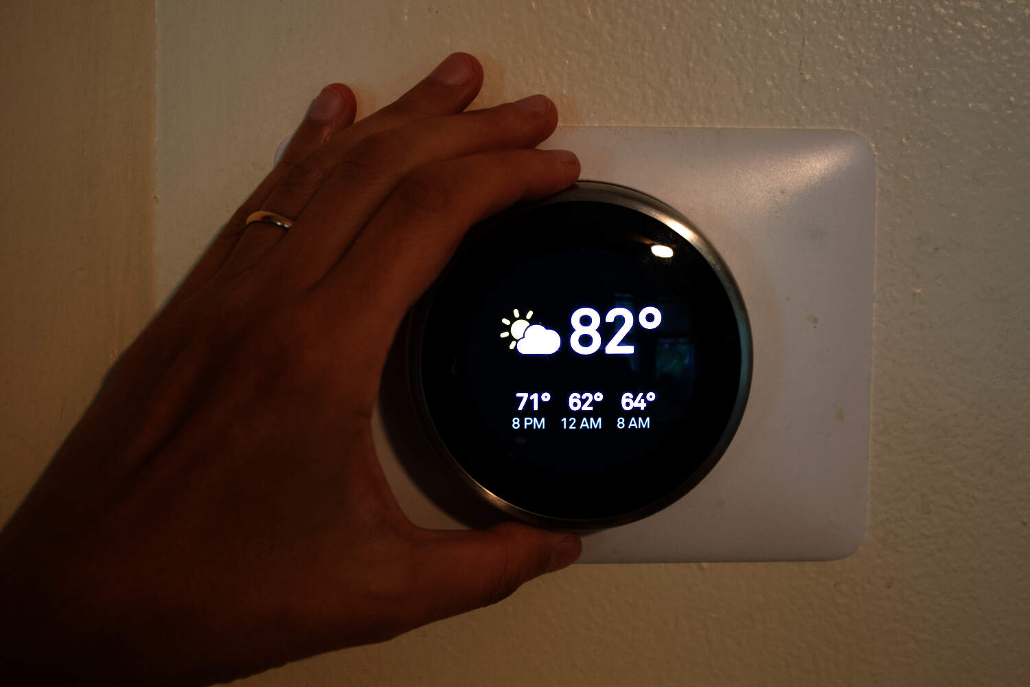 Through the ConnectedSolutions programs, residents with Smart Thermostats can participate in virtual power plants. (MIriam Wasser/WBUR)