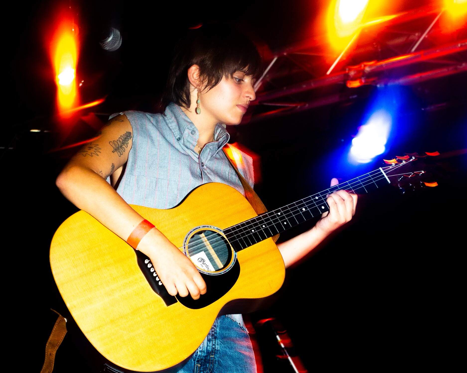Indigo Ansin, also known as chrysalis, playing Brighton Music Hall in July. (Courtesy Renee Newman)